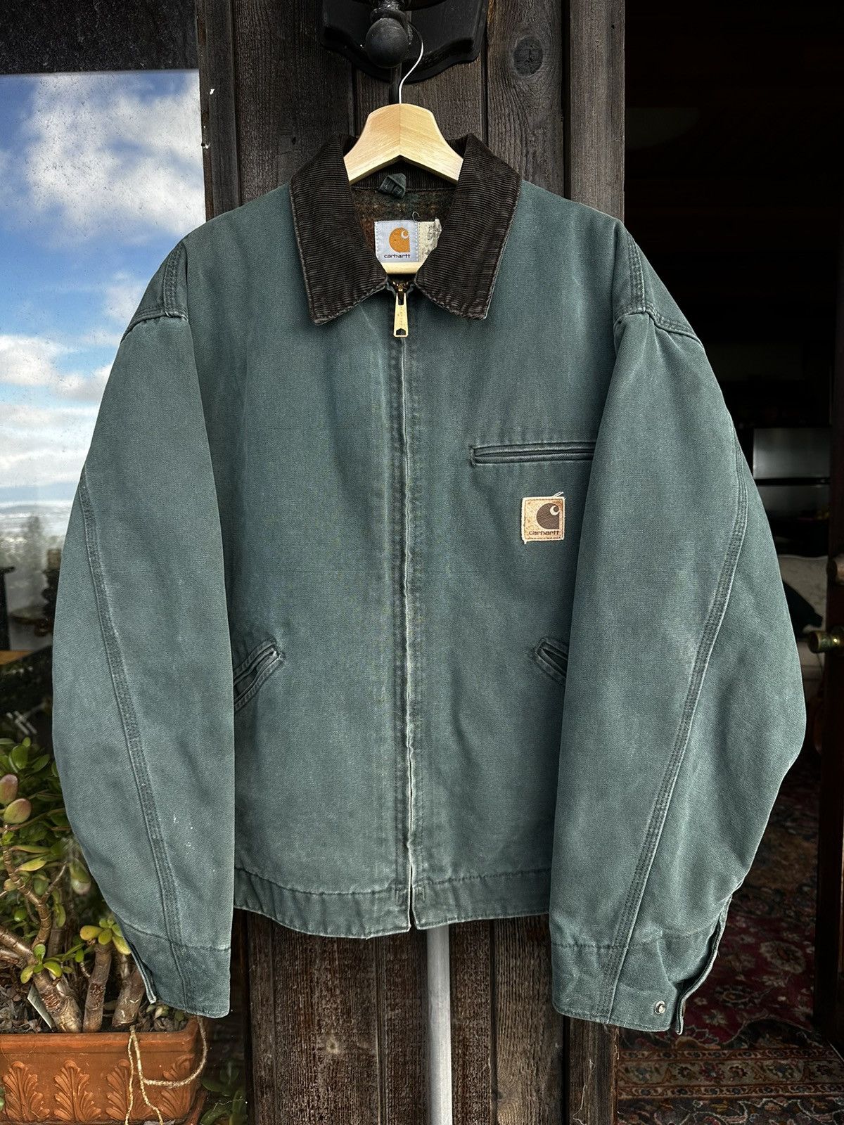 Vintage Carhartt Detroit Jacket J43 HTG Size XL made in usa | Grailed