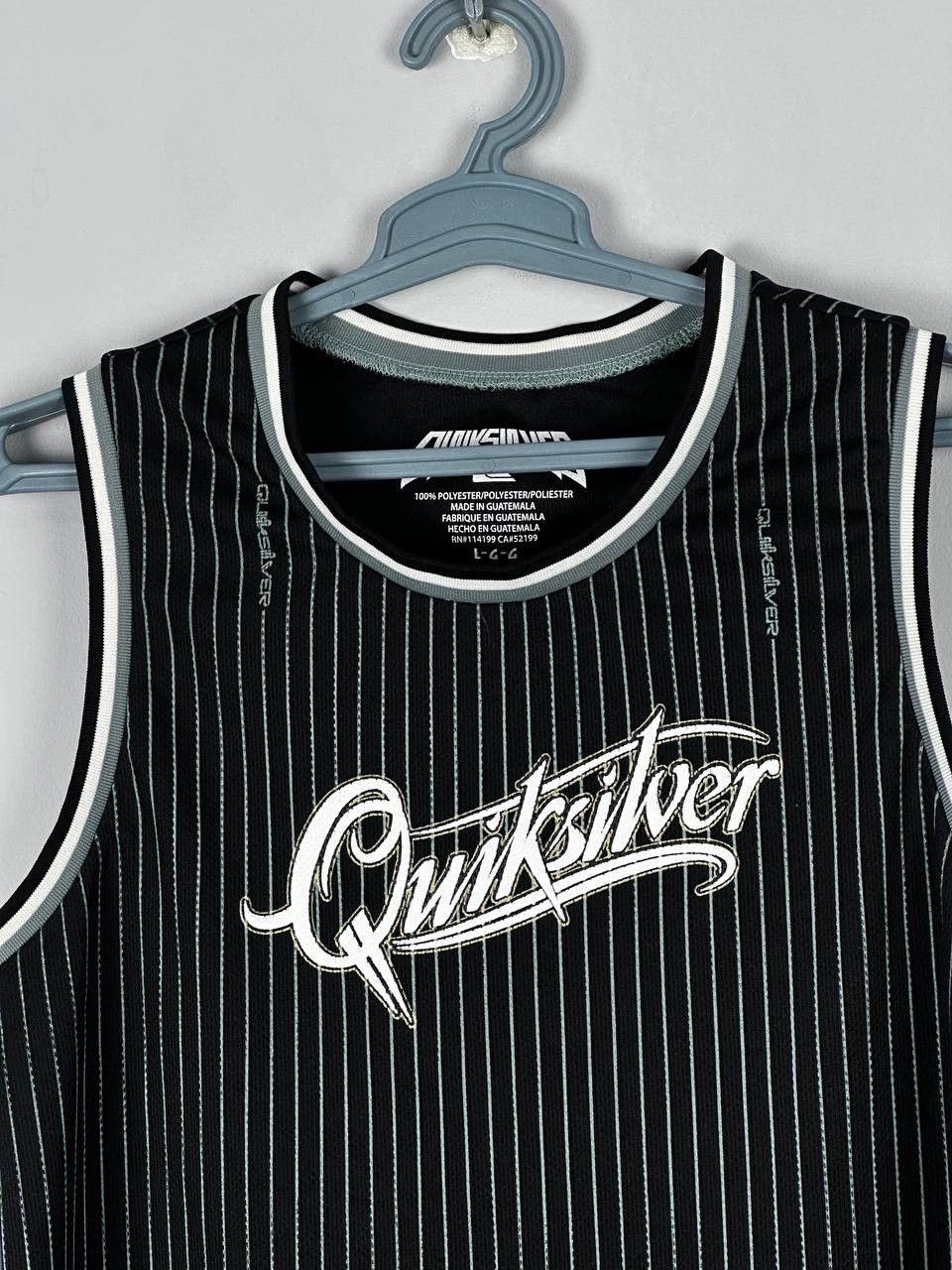 Quicksilver Vintage Quiksilver Surfing Logo Striped Tank Top Size US L / EU 52-54 / 3 - 4 Thumbnail
