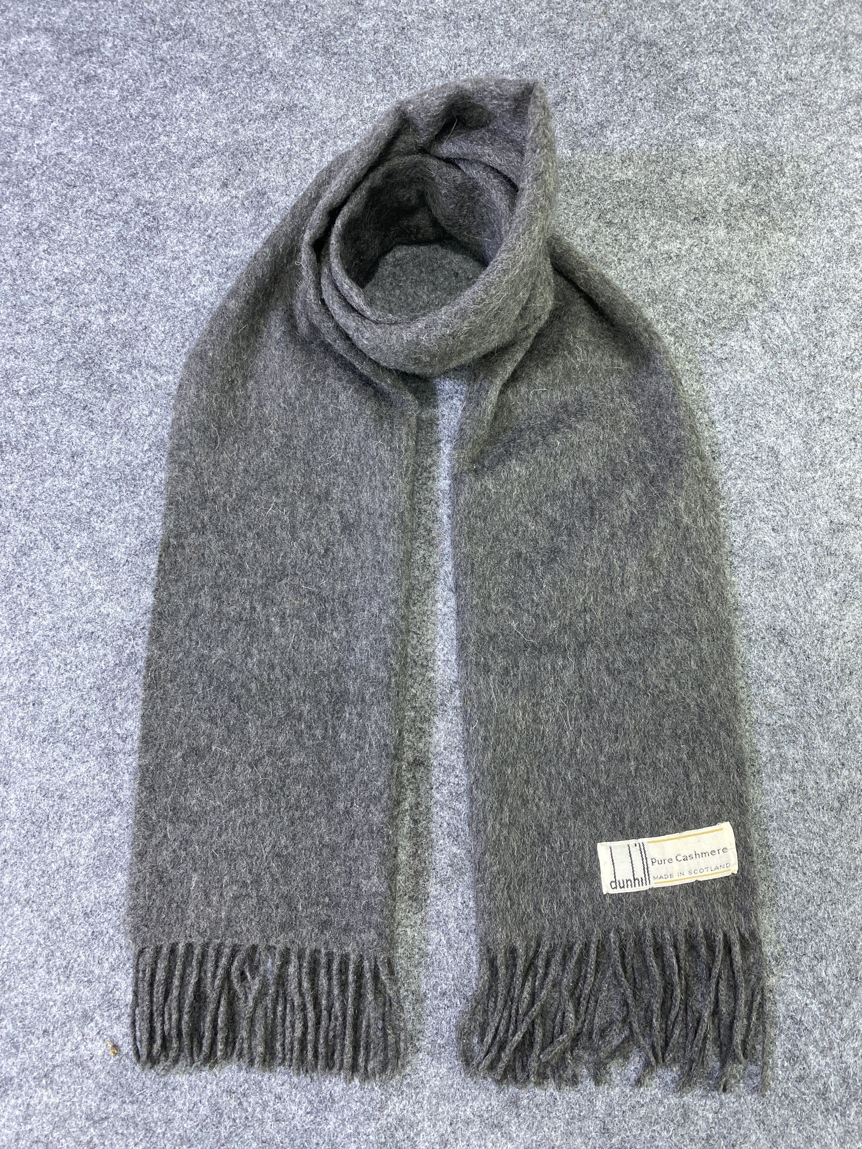 Alfred Dunhill DUNHILL Cashmere Scarf / Muffler / Neckwear -T777 Size ONE SIZE - 1 Thumbnail