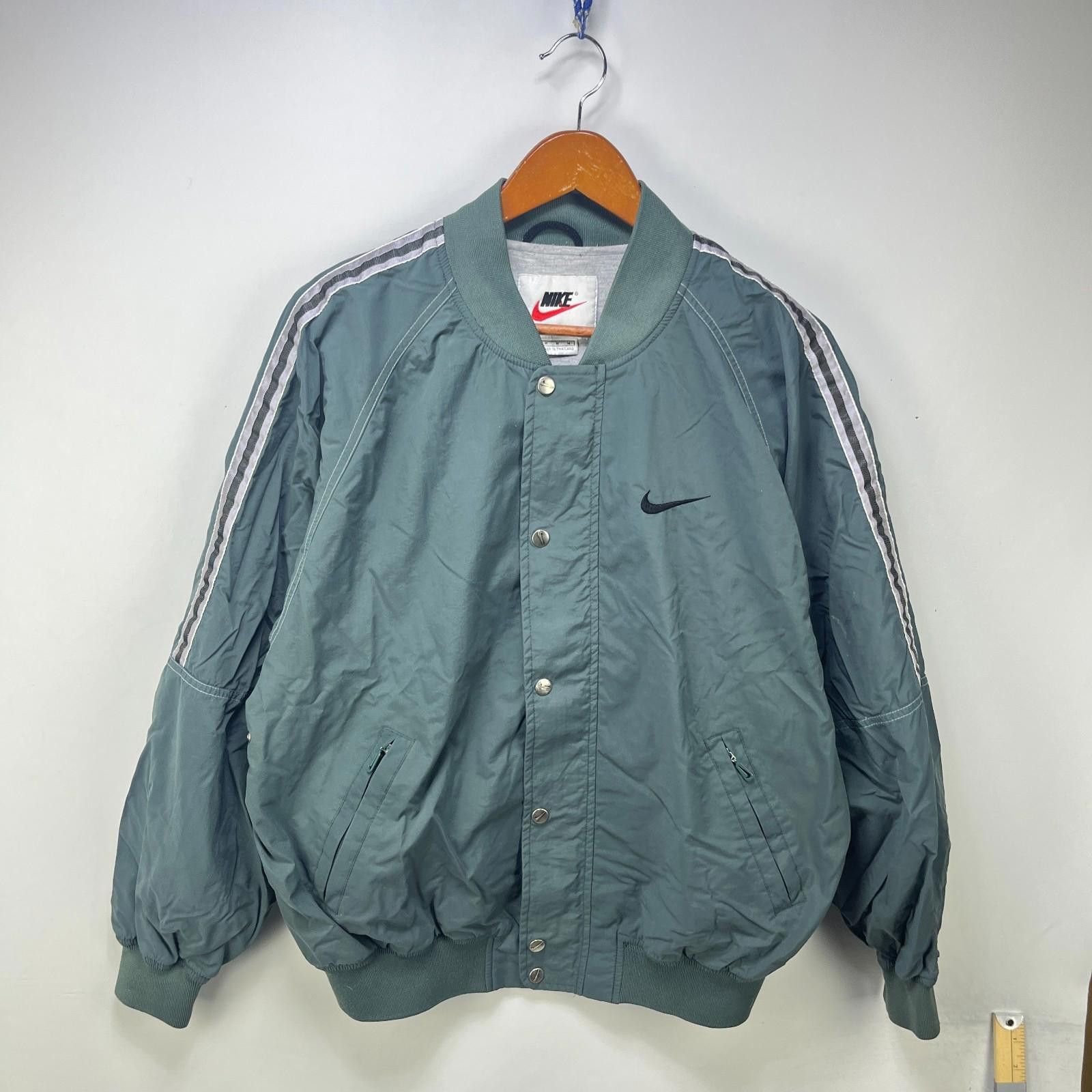 Nike Vintage 90s Nike Bomber Windbreaker Jacket Medium Swoosh Size US M / EU 48-50 / 2 - 1 Thumbnail
