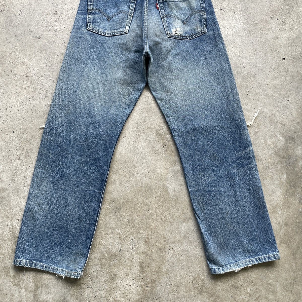 Levi's Vintage Levi’s 503 Big E Ripped Jeans Selvedge Denim Pants Size US 31 - 14 Thumbnail