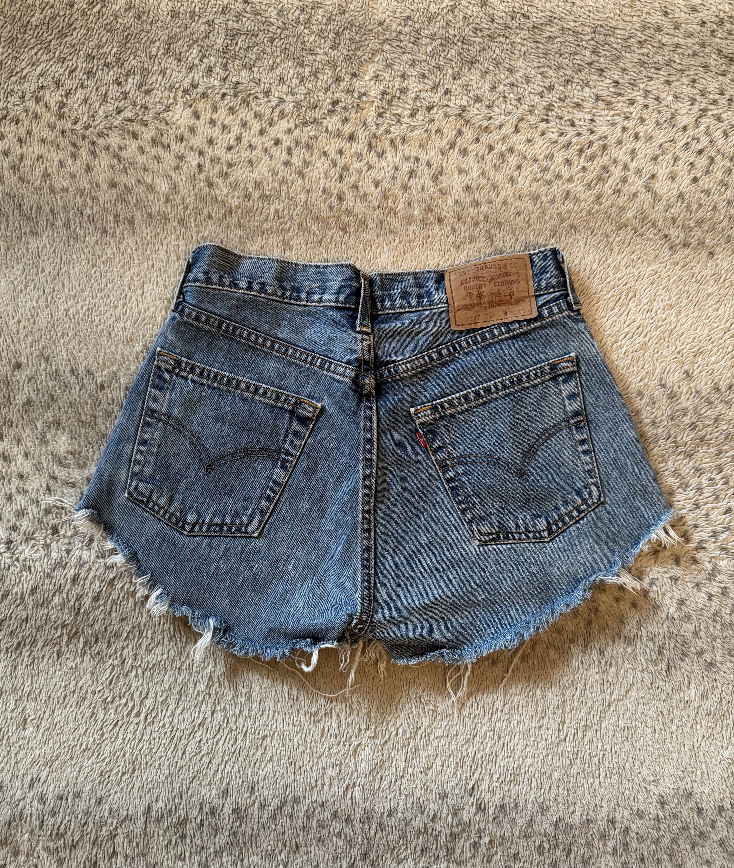 Levi's Levis 517 Vintage 90s Custom Cut Denim Shorts Size 30" / US 8 / IT 44 - 1 Thumbnail