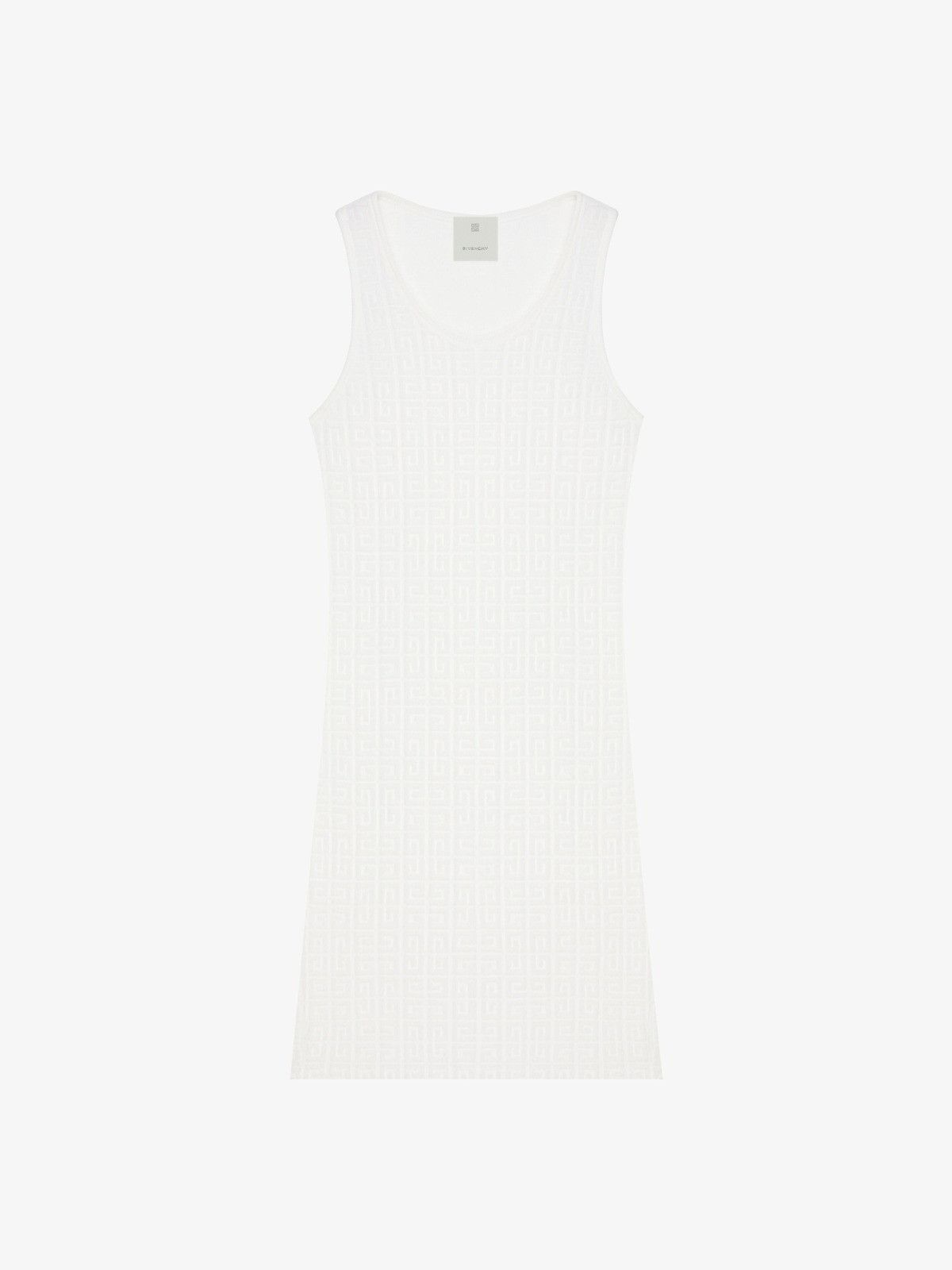 Givenchy o1mle0325 Tank Top Mini Dress in White Size S / US 4 / IT 40 - 1 Thumbnail