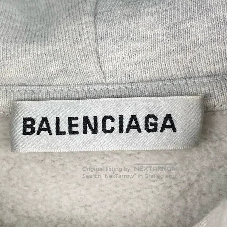 Balenciaga Balenciaga Gray hat lettering hooded sweatshirt Size US XS / EU 42 / 0 - 3 Thumbnail