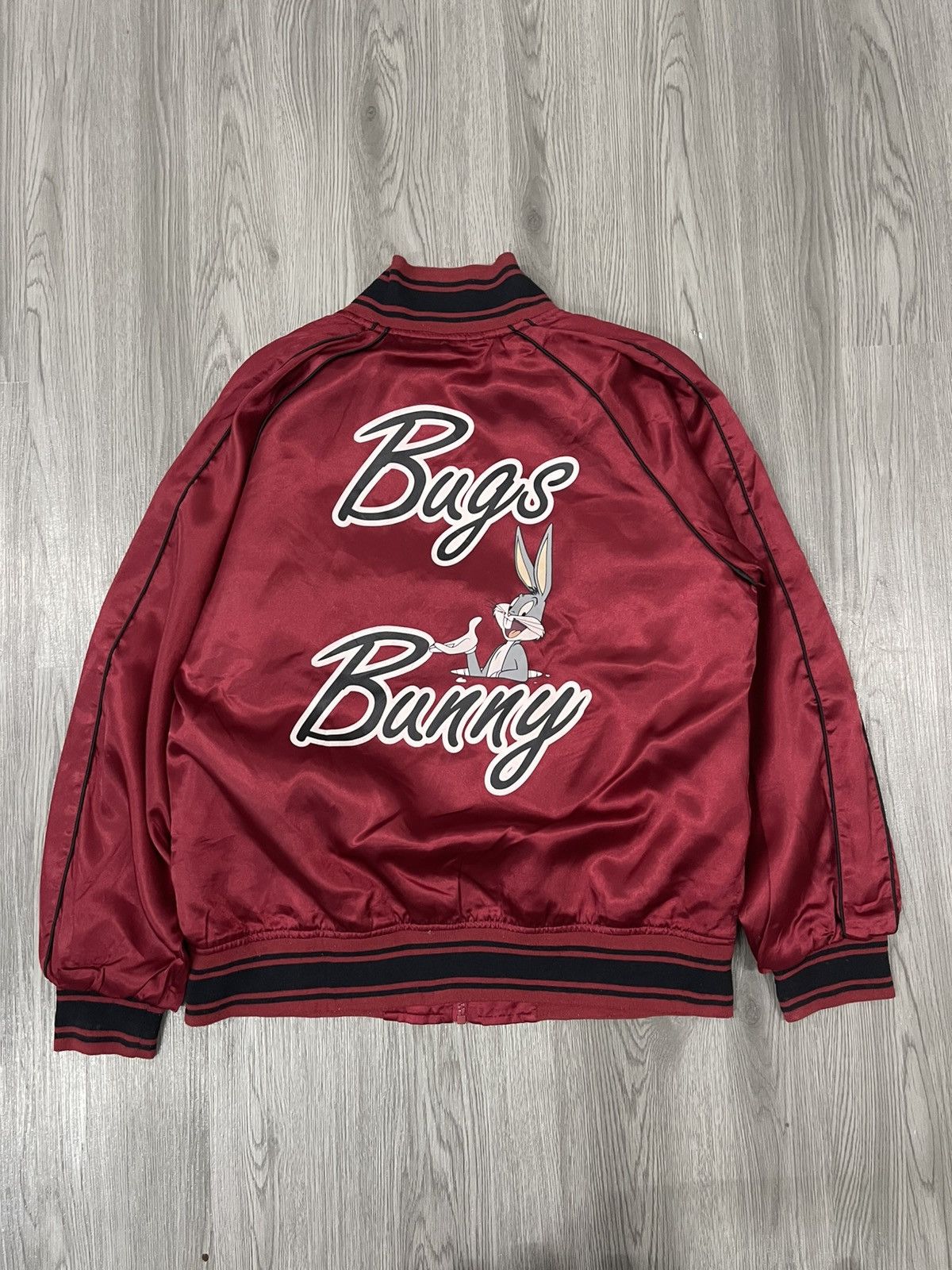 Cartoon Network Bugs Bunny Satin Red Bomber jacket Size US M / EU 48-50 / 2 - 9 Thumbnail