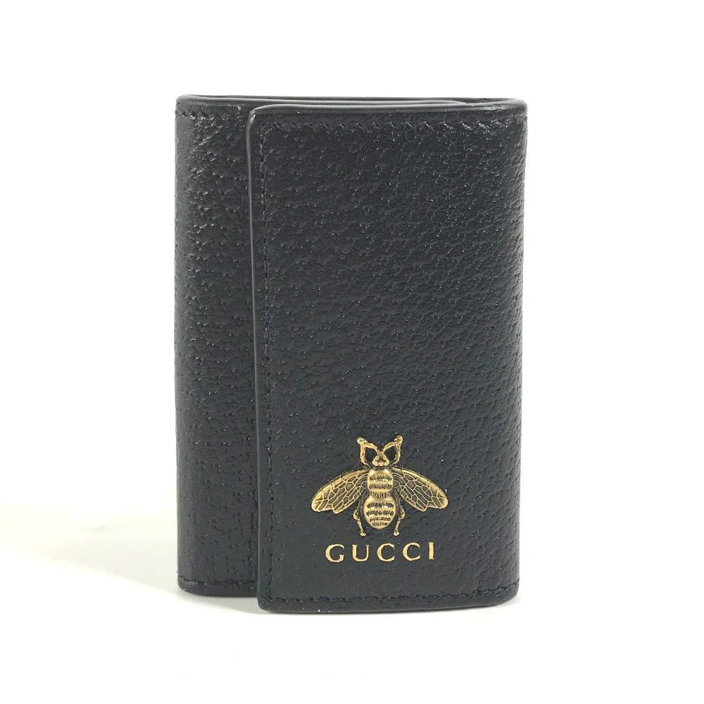 Gucci Gucci 523633 Logo Bee Wasp Six In A Row Key Case Leather Men Size ONE SIZE - 1 Thumbnail