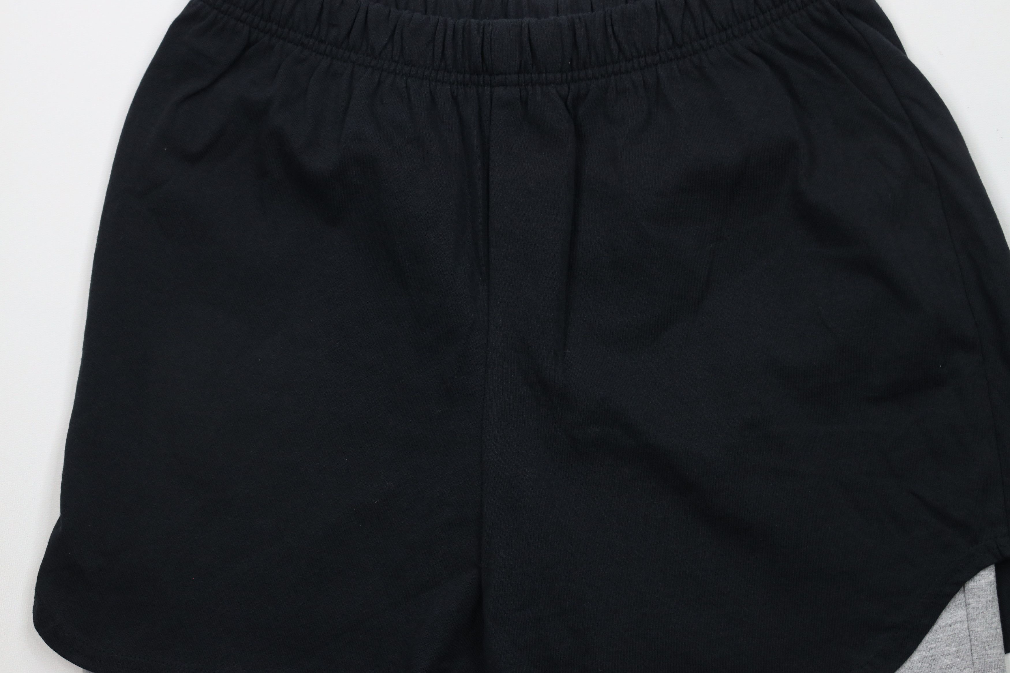 Vintage Vintage 90s Streetwear Knee Layered Cotton Shorts Black Size US 34 / EU 50 - 3 Thumbnail