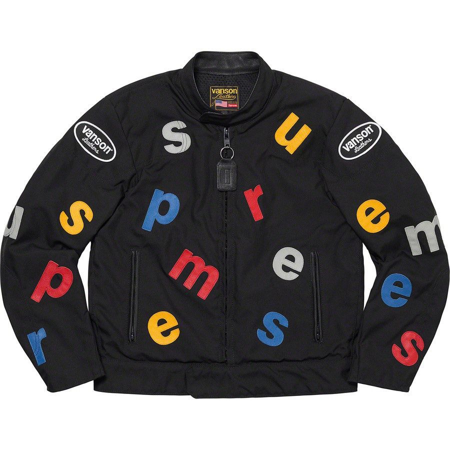 Supreme × Vanson Leathers 🔥Supreme x Vanson Leathers Multi Logo Letters Cordura Jacket Size US L / EU 52-54 / 3 - 25 Thumbnail