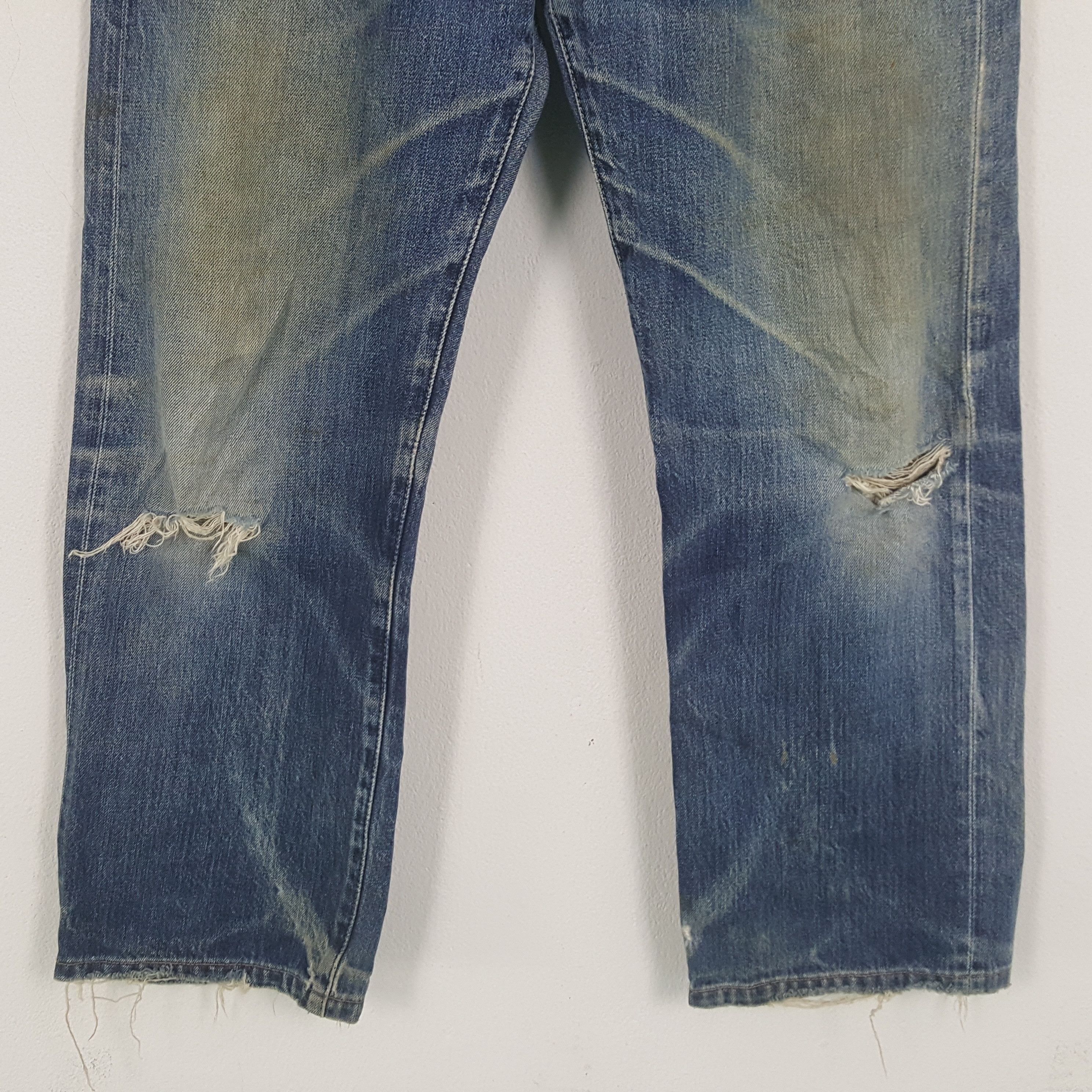Levi's × Vintage Levi's Streetwear Style Selvedge Distressed Jeans Size US 32 / EU 48 - 6 Thumbnail