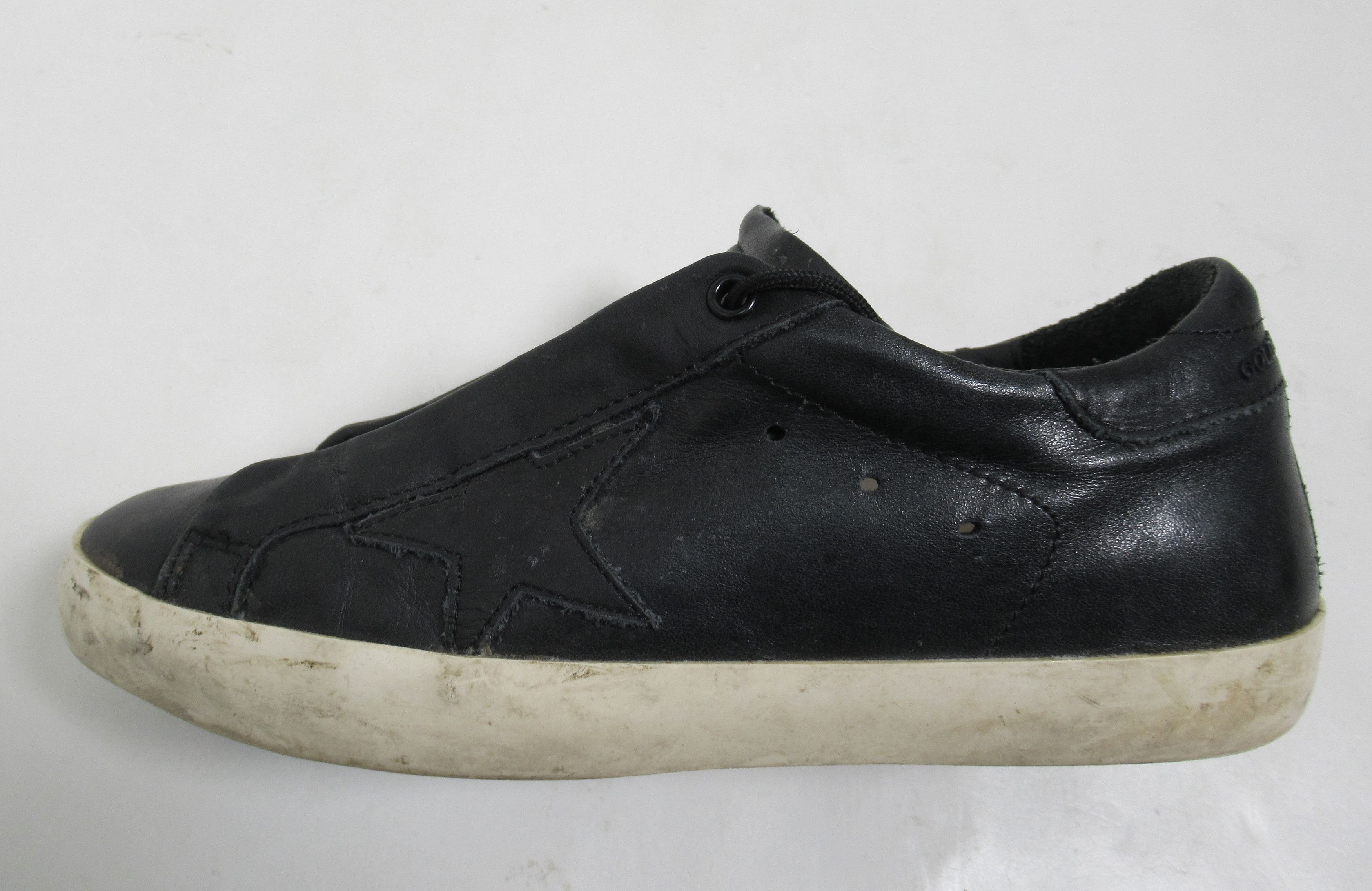 Golden Goose Golden Goose Women's Superstar Smock Leather Sneaker Black Size US 8 / IT 38 - 6 Thumbnail