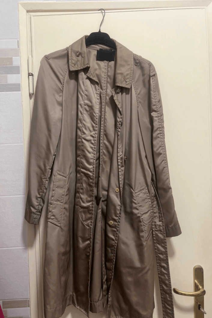 Miu Miu × Prada Prada Trench Jacket Nylon Coat Rain Beige Vintage Size S / US 4 / IT 40 - 1 Thumbnail