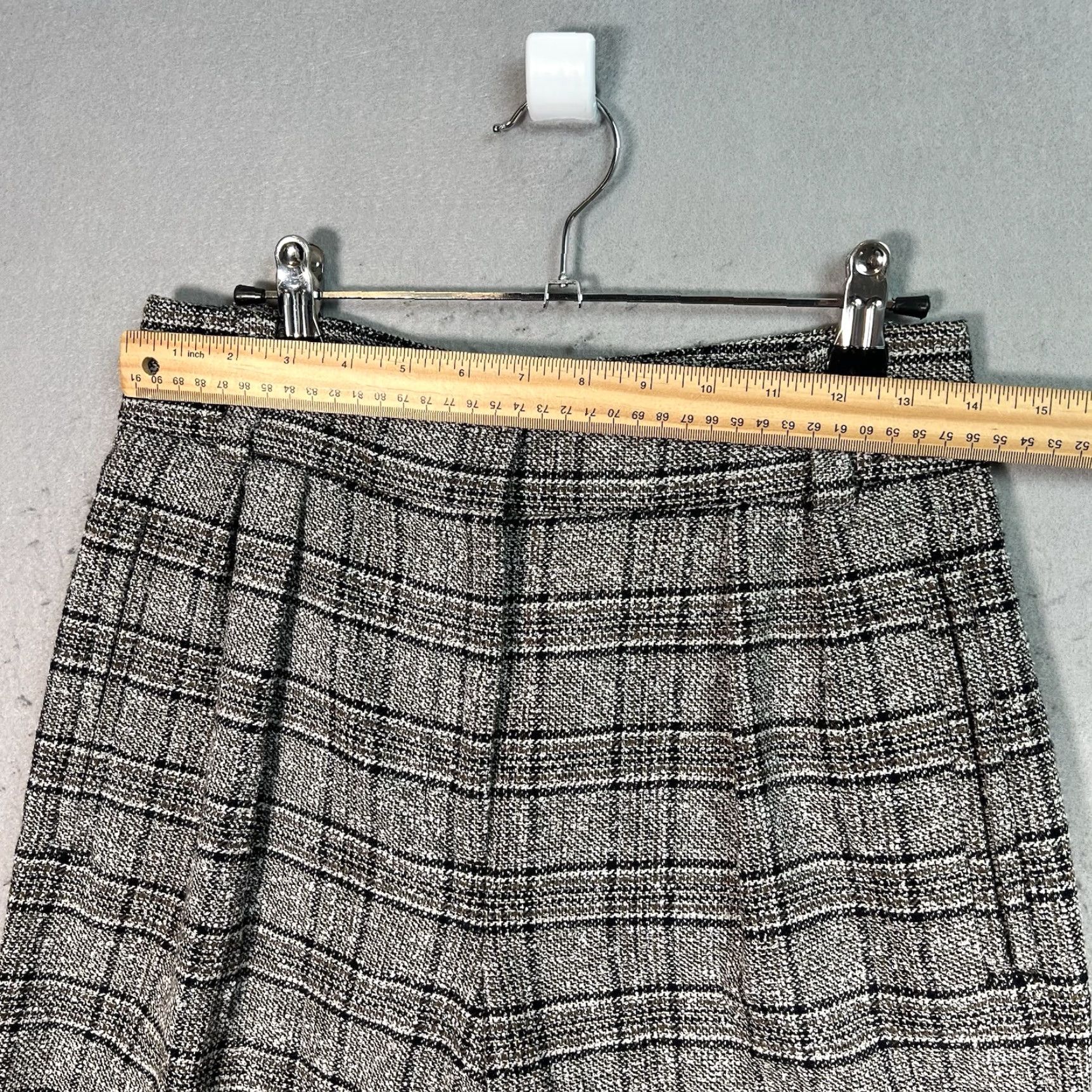 Reiss Reiss Arya Pants Womens 2 Gray Black Plaid Cropped Straight Wool Blend Polyester Tailored Business Size 26" / US 2 / IT 38 - 2 Thumbnail