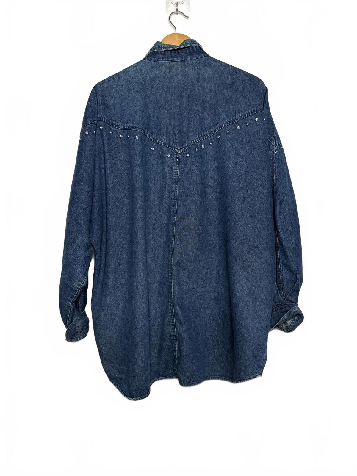 Other Vintage Oversize Denim Jean Studded Button Shirt Size XL / US 12-14 / IT 48-50 - 4 Thumbnail