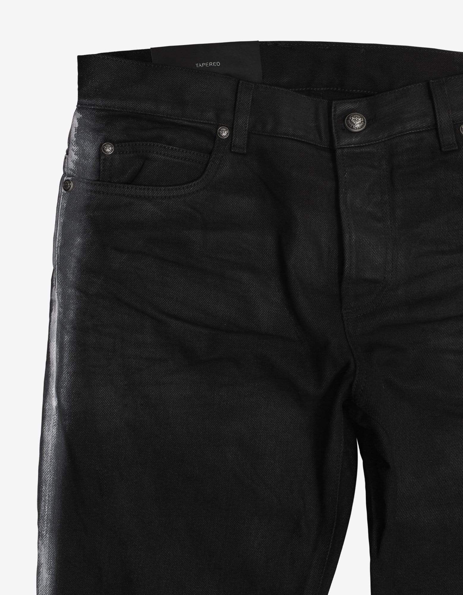 Balmain Balmain Black B Logo Spray Paint Stripe Jeans Size US 32 / EU 48 - 4 Thumbnail