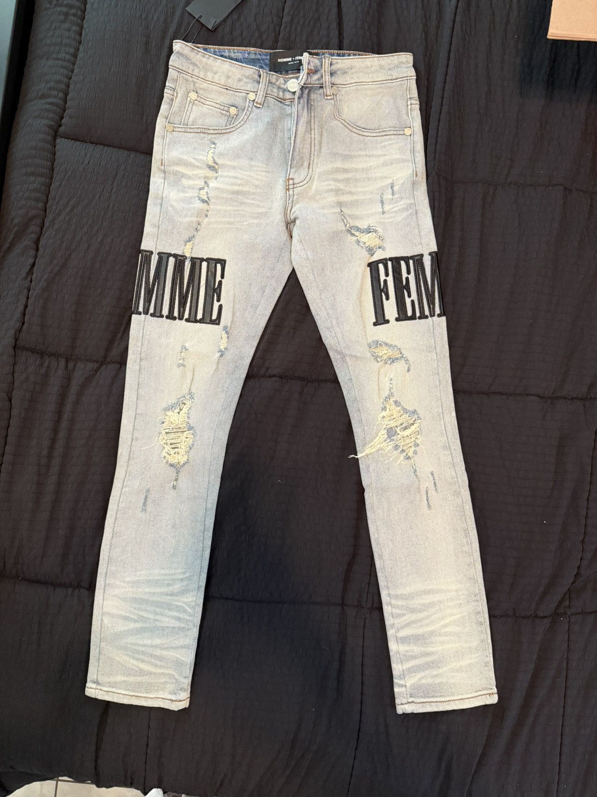 Homme + Femme La Homme femme sz 28 jeans Size US 28 / EU 44 - 3 Thumbnail