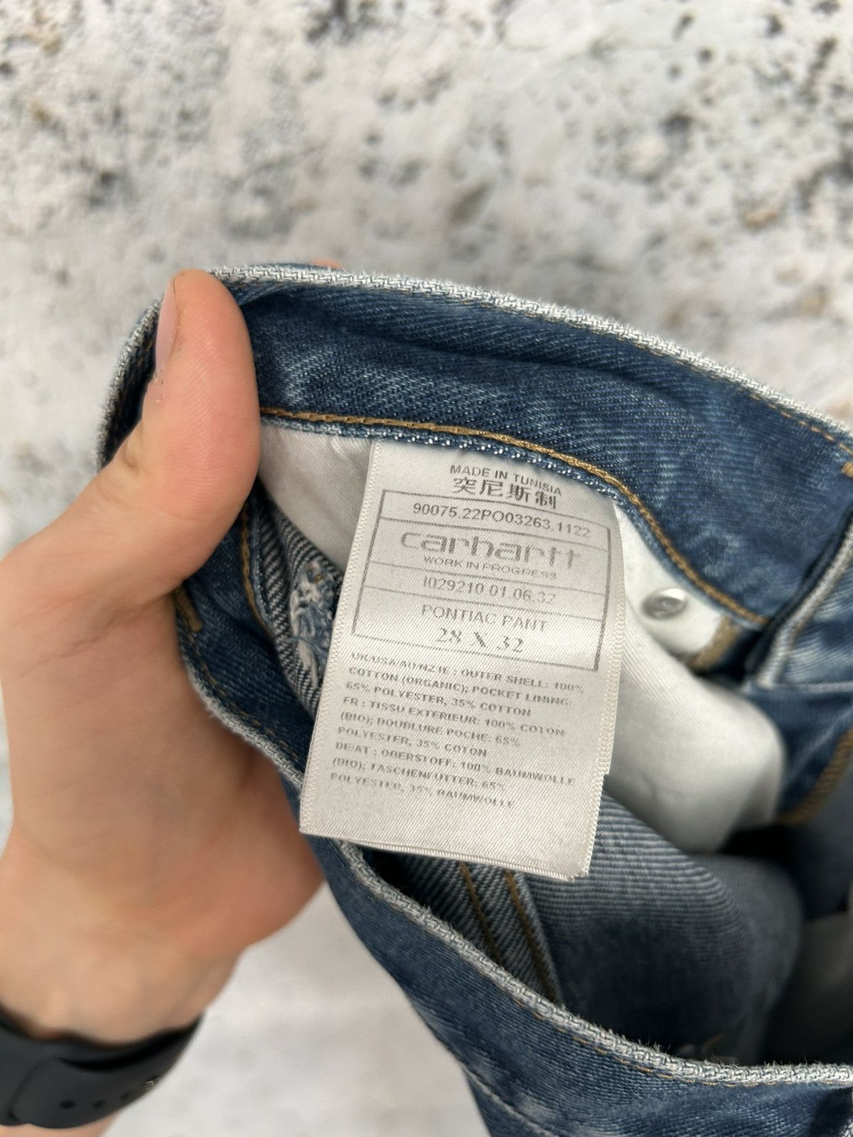Carhartt Wip Carhartt WIP Pontiac Pant Denim Pants Jeans Skate Grunge Size US 28 / EU 44 - 9 Thumbnail