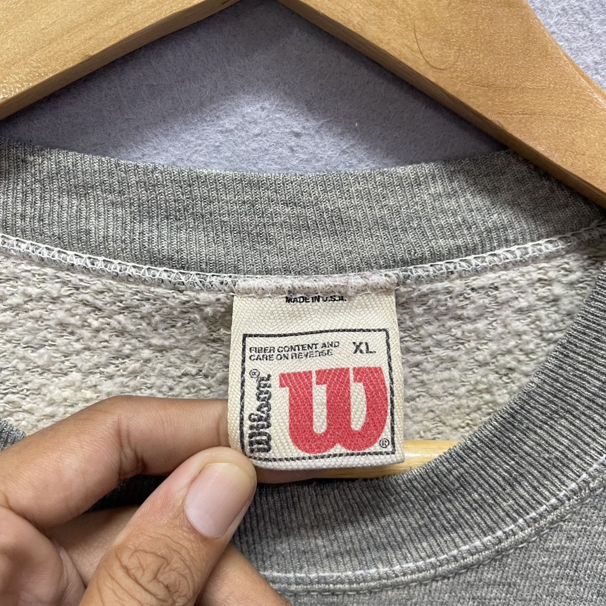 Wilson Vintage Wilson USA Crewneck Sweatshirt (Made in USA) Size US XL / EU 56 / 4 - 9 Thumbnail