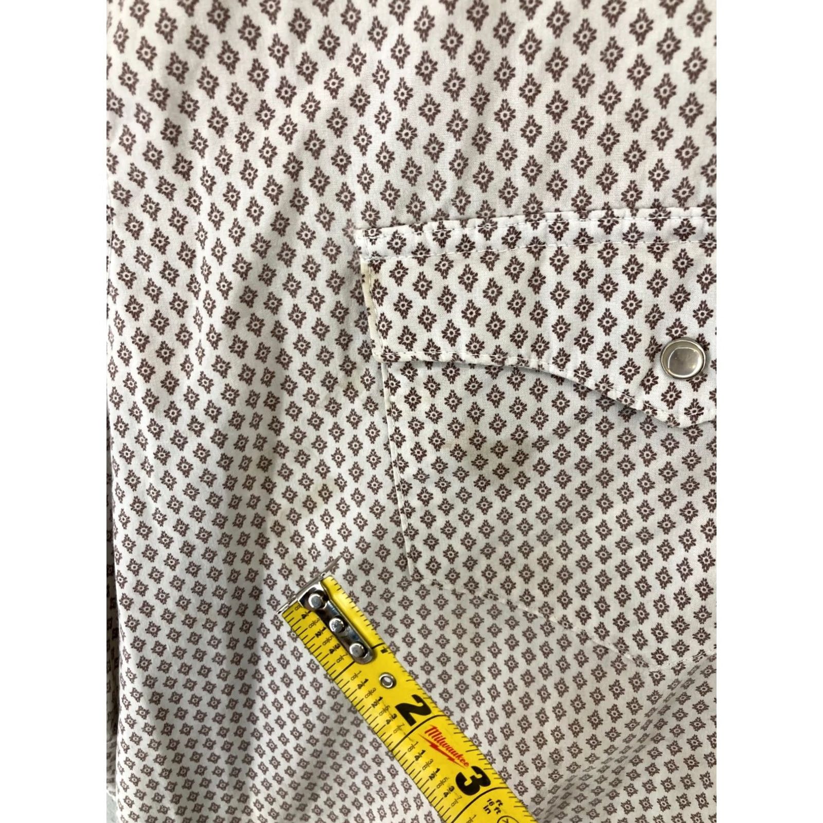 Wrangler Wrangler Wrancher Mens Shirt 2XL White Pearl Snap Cowboy White Pearl Snap Shirt 2XL Mens Wrangler Wrancher Cowboy Size US XXL / EU 58 / 5 - 5 Thumbnail