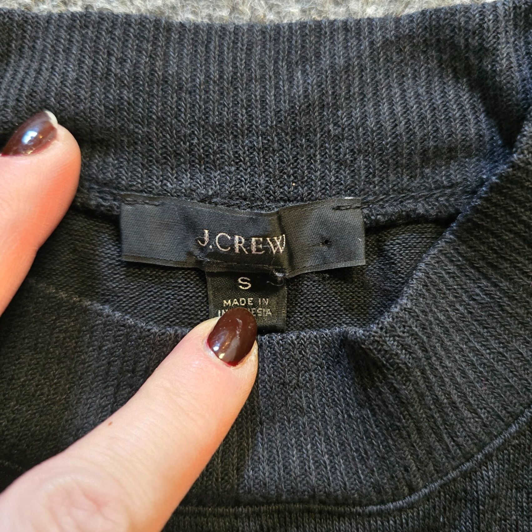 J.Crew J.CREW Top Womens S Black Lightweight Knit Turtleneck Crew Neck Boxy Casual Shirt DVX Size S / US 4 / IT 40 - 4 Thumbnail