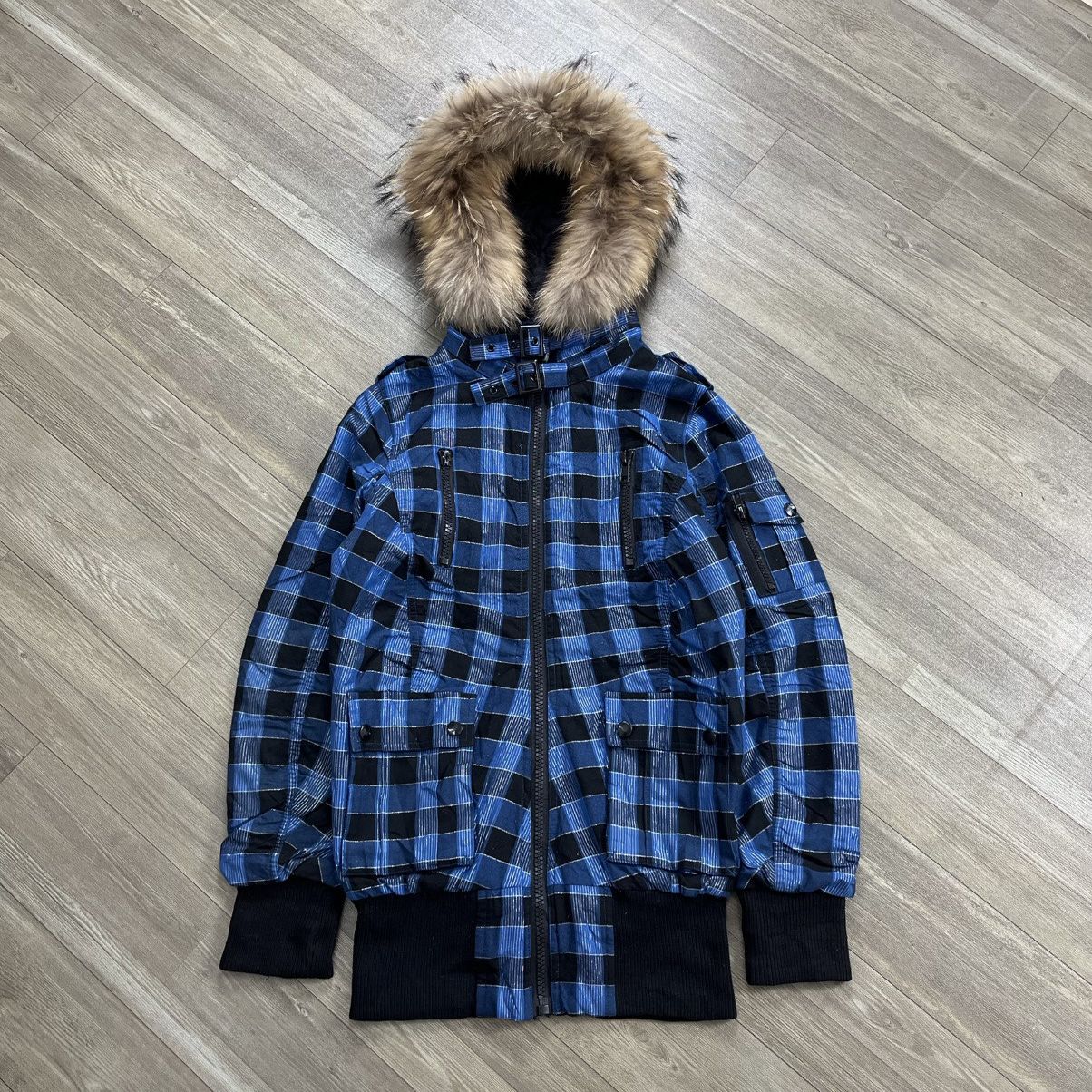 If Six Was Nine 2000s Sospita Plaid Faux Punk Bono Fur Jacket Lgb Style Size US L / EU 52-54 / 3 - 1 Thumbnail