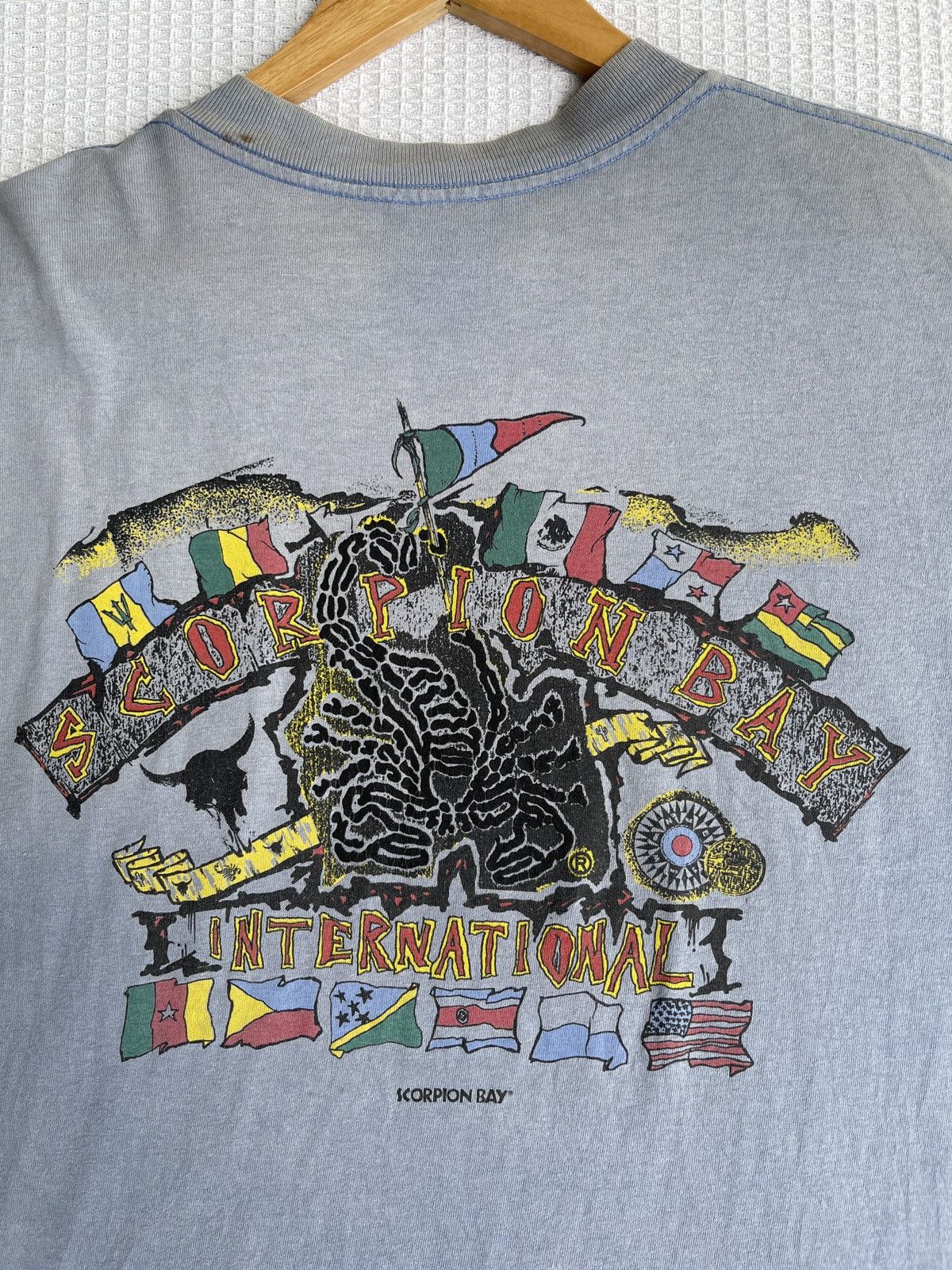 Ron Jon Surf Shop Sun Faded🔥Vtg SCORPION BAY Rasta Surfing T Shirt Size US L / EU 52-54 / 3 - 5 Thumbnail