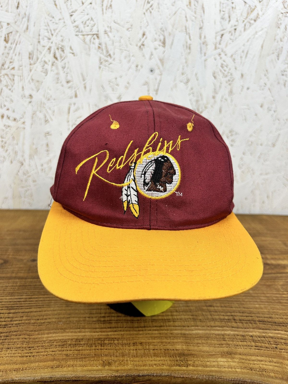 NFL 90s NFL Washington Redskins Red Cap Hat OS Size ONE SIZE - 1 Thumbnail
