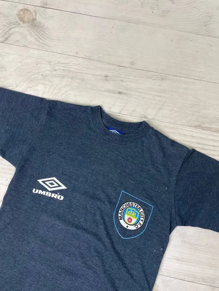 Umbro Vintage Umbro Manchester City Cotton T-Shirt 90s Size US S / EU 44-46 / 1 - 2 Thumbnail