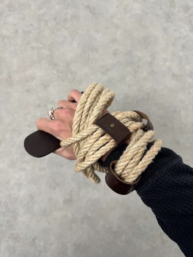Dolce & Gabbana 2002 Dolce & Gabbana Medieval Beige Rope Belt Size ONE SIZE - 2 Thumbnail