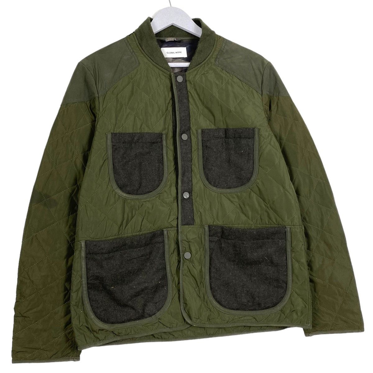Beauty Beast × Global Work × Japanese Brand 💥GLOBAL WORK QUILTED HUNTING CHORE JACKET Size US L / EU 52-54 / 3 - 3 Thumbnail