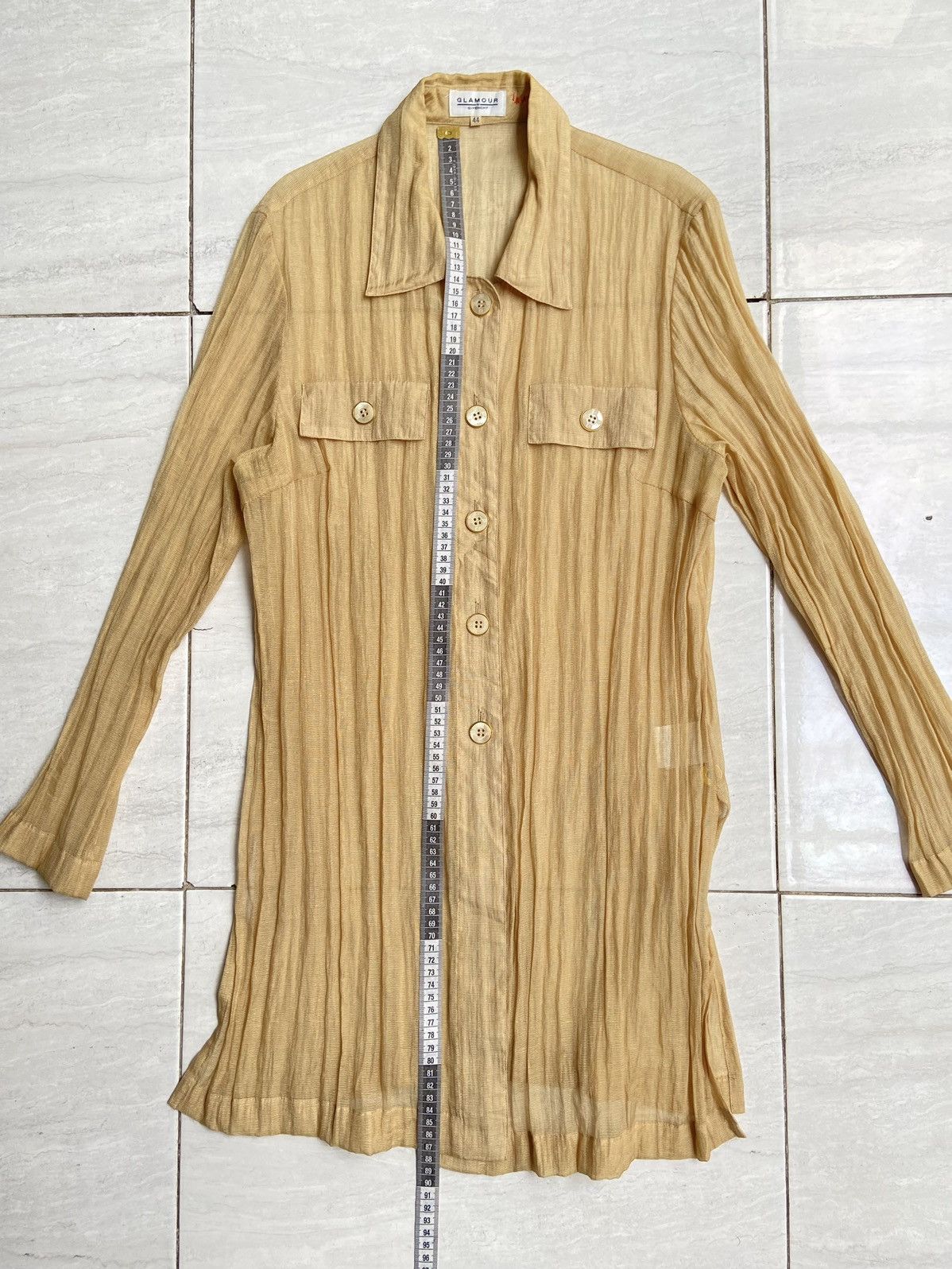 Givenchy GLAMOUR GIVENCHY Gold Mesh Shirt Size US XS / EU 42 / 0 - 7 Thumbnail