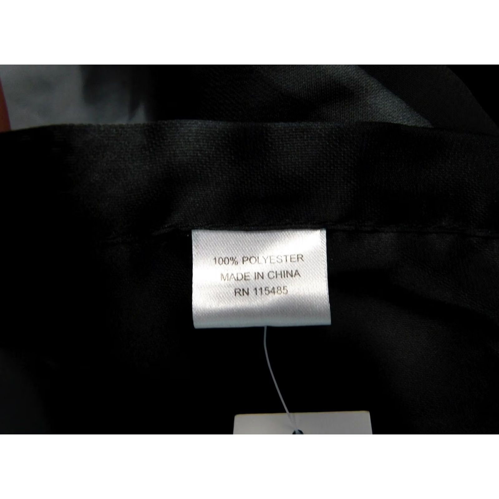 Vintage Collection XIIX Scarf - Black - Satin Border Oblong Polyester - Solid Knit Rectangle - Women - 73" X 27" - Style: 1282611 Size ONE SIZE - 3 Thumbnail