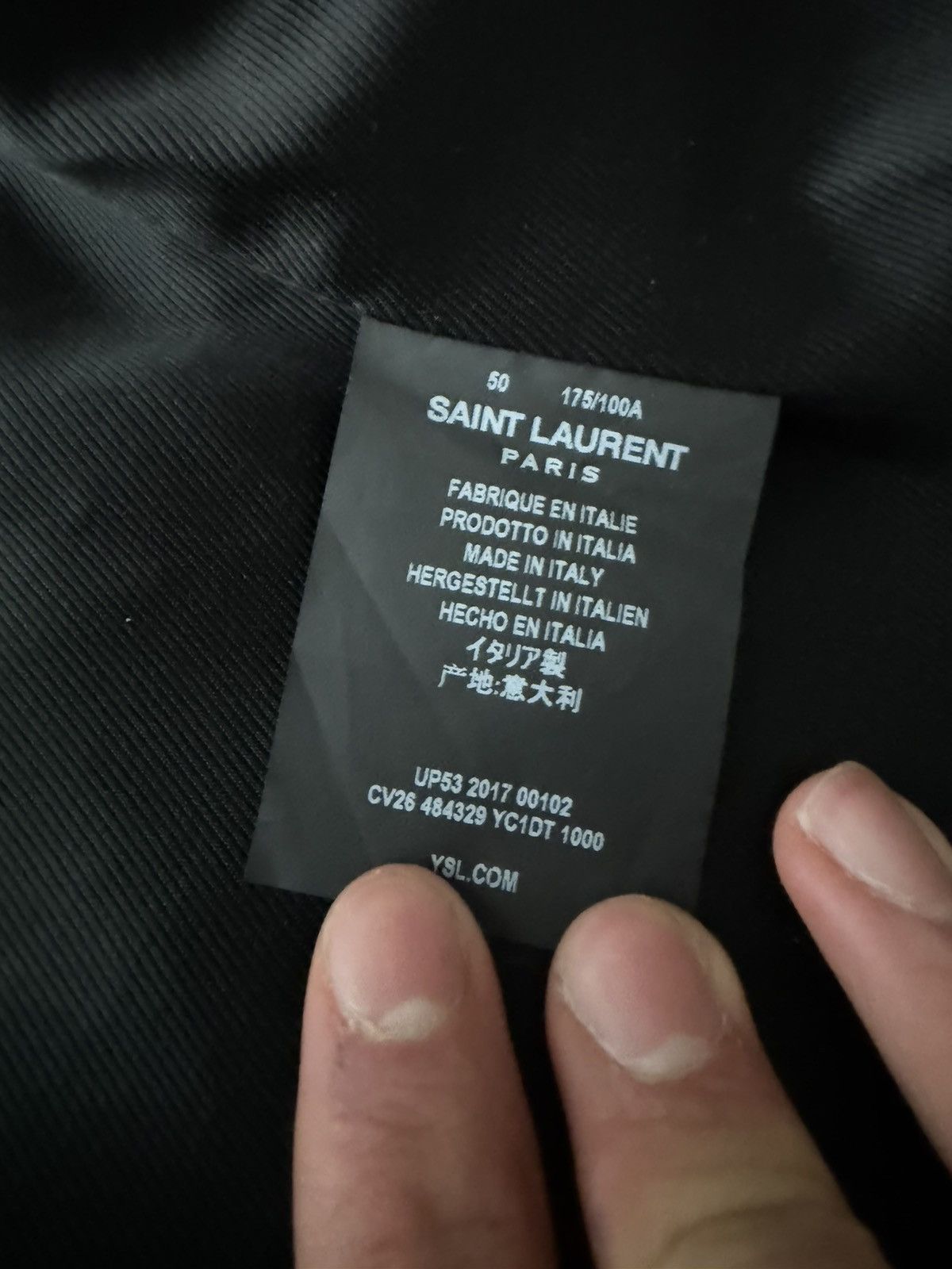 Saint Laurent Paris Saint Laurent Paris FW17 Lambskin Moto Bomber Jacket Size US M / EU 48-50 / 2 - 8 Thumbnail