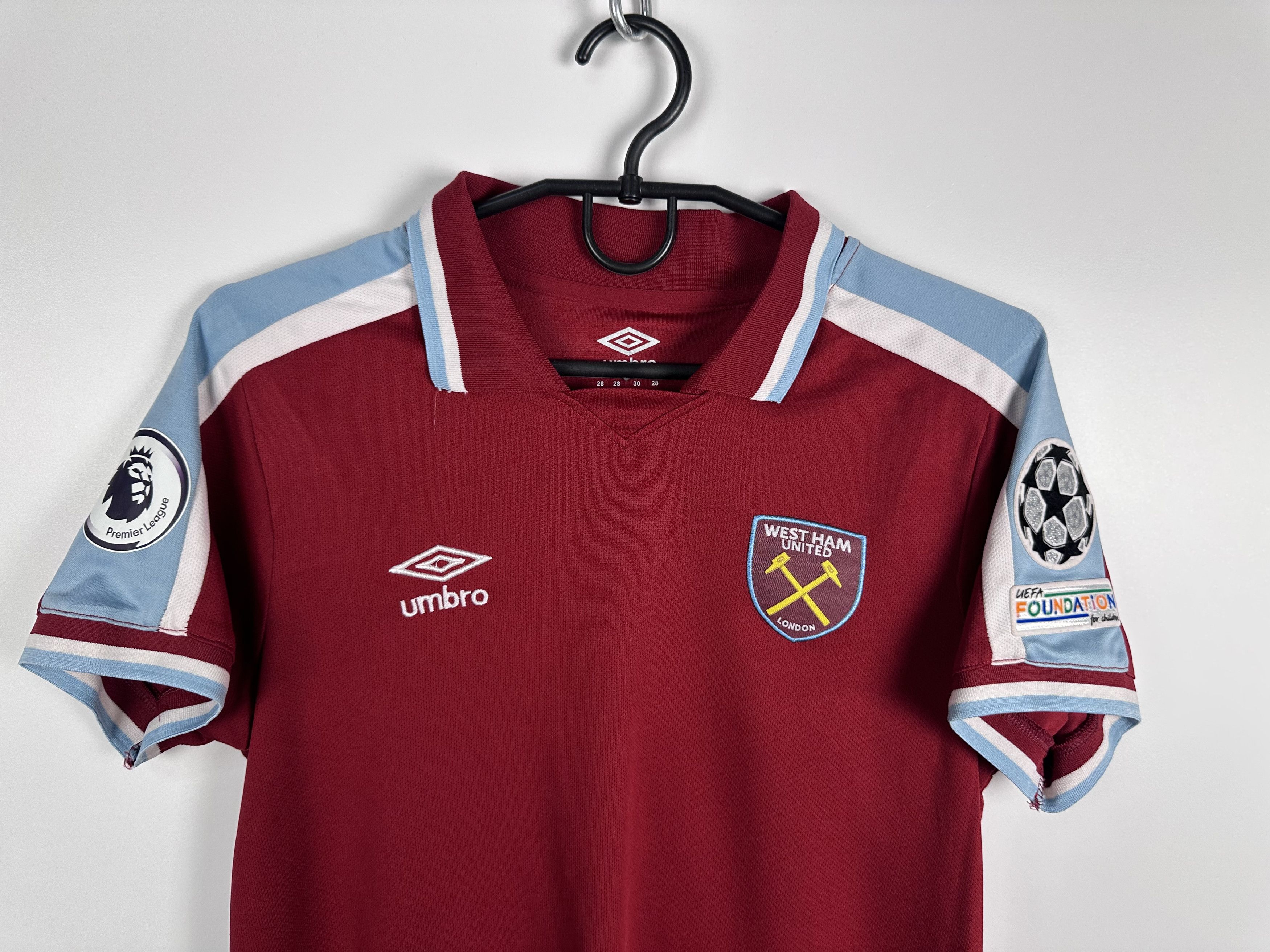 Umbro WEST HAM UNITED 2021 Football Jersey Umbro Youth Size 28 Size US XXS / EU 40 - 4 Thumbnail