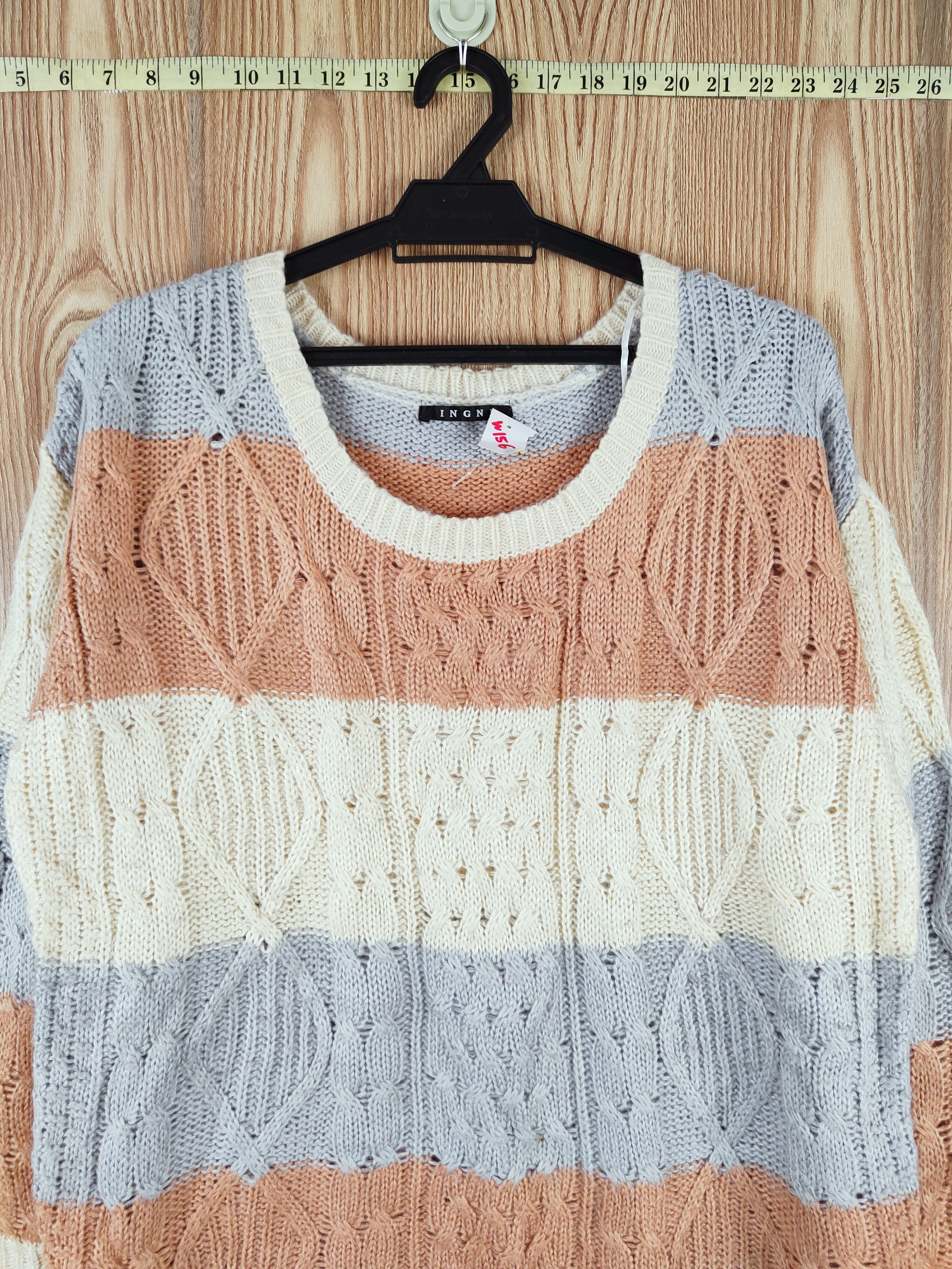 Homespun Knitwear Ingni Cream Knitwear Sweatshirts #W156 Size US M / EU 48-50 / 2 - 2 Thumbnail