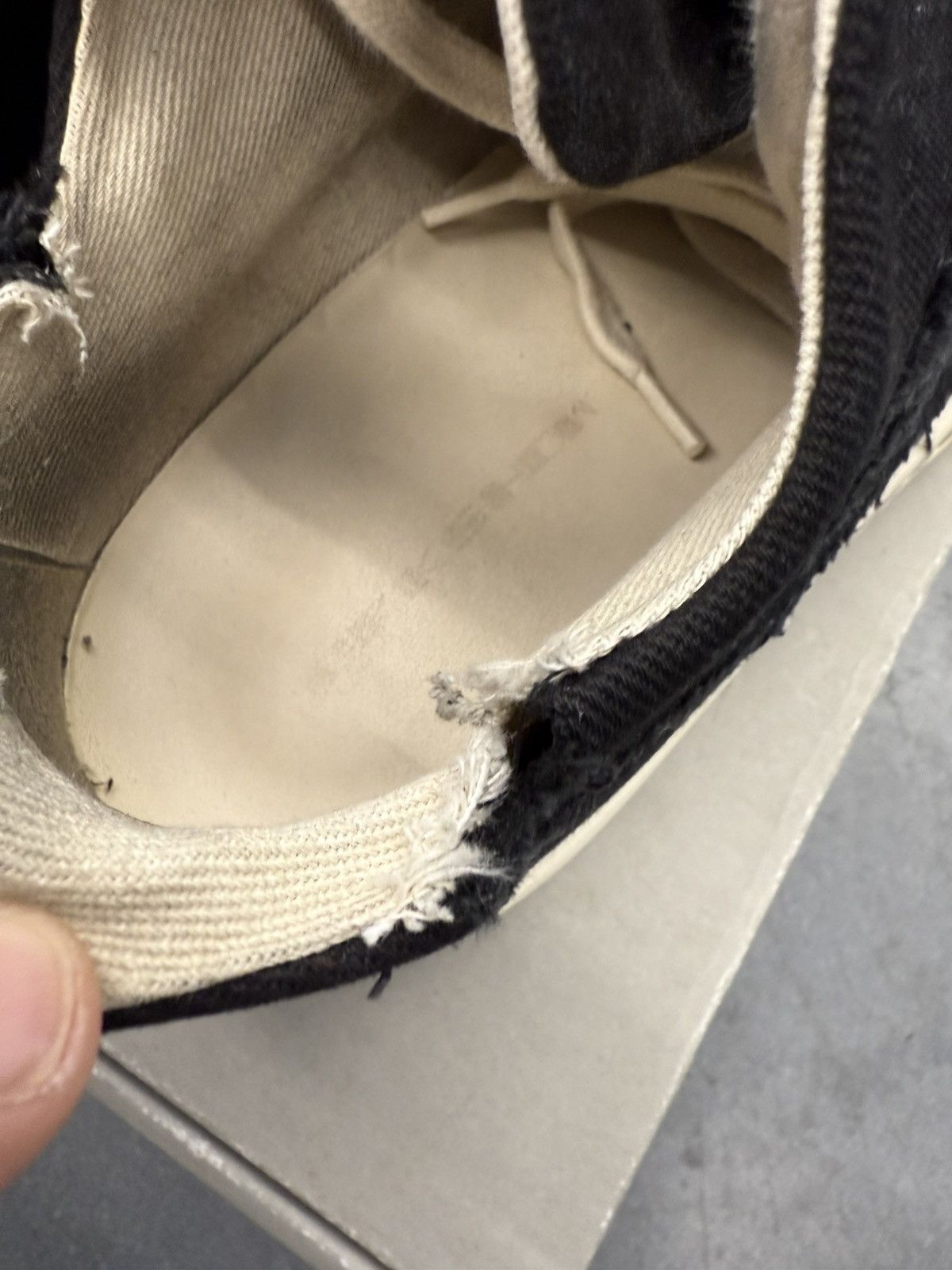 Rick Owens Rick Owens DRKSHDW Slashed Low Sneaker Size 40 / US 7 Size US 7 / EU 40 - 7 Thumbnail