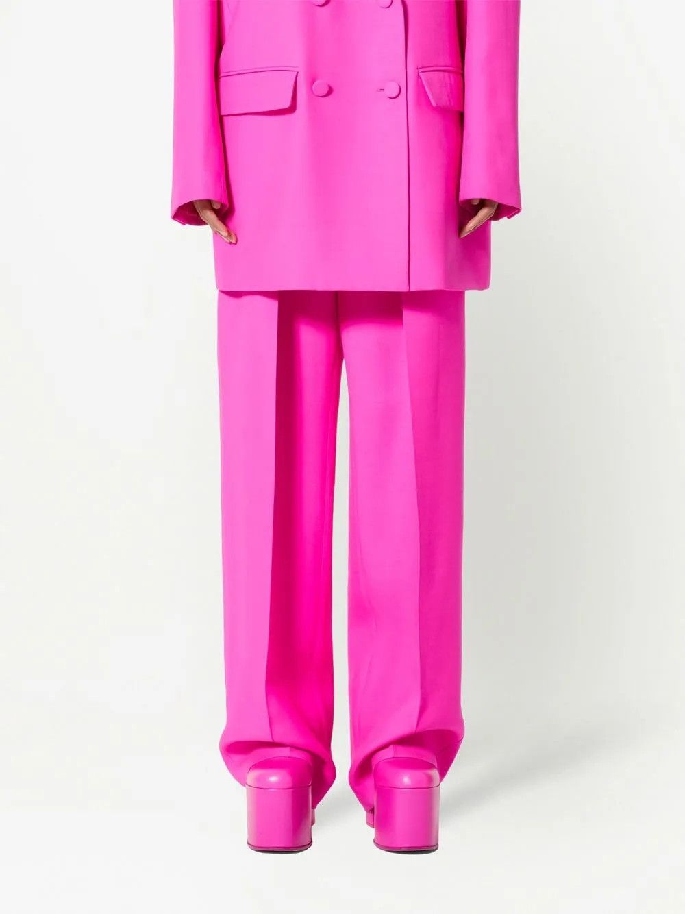 Valentino o1y0326 Casual Pant in Fuchsia Size 27" / US 4 / IT 40 - 3 Thumbnail