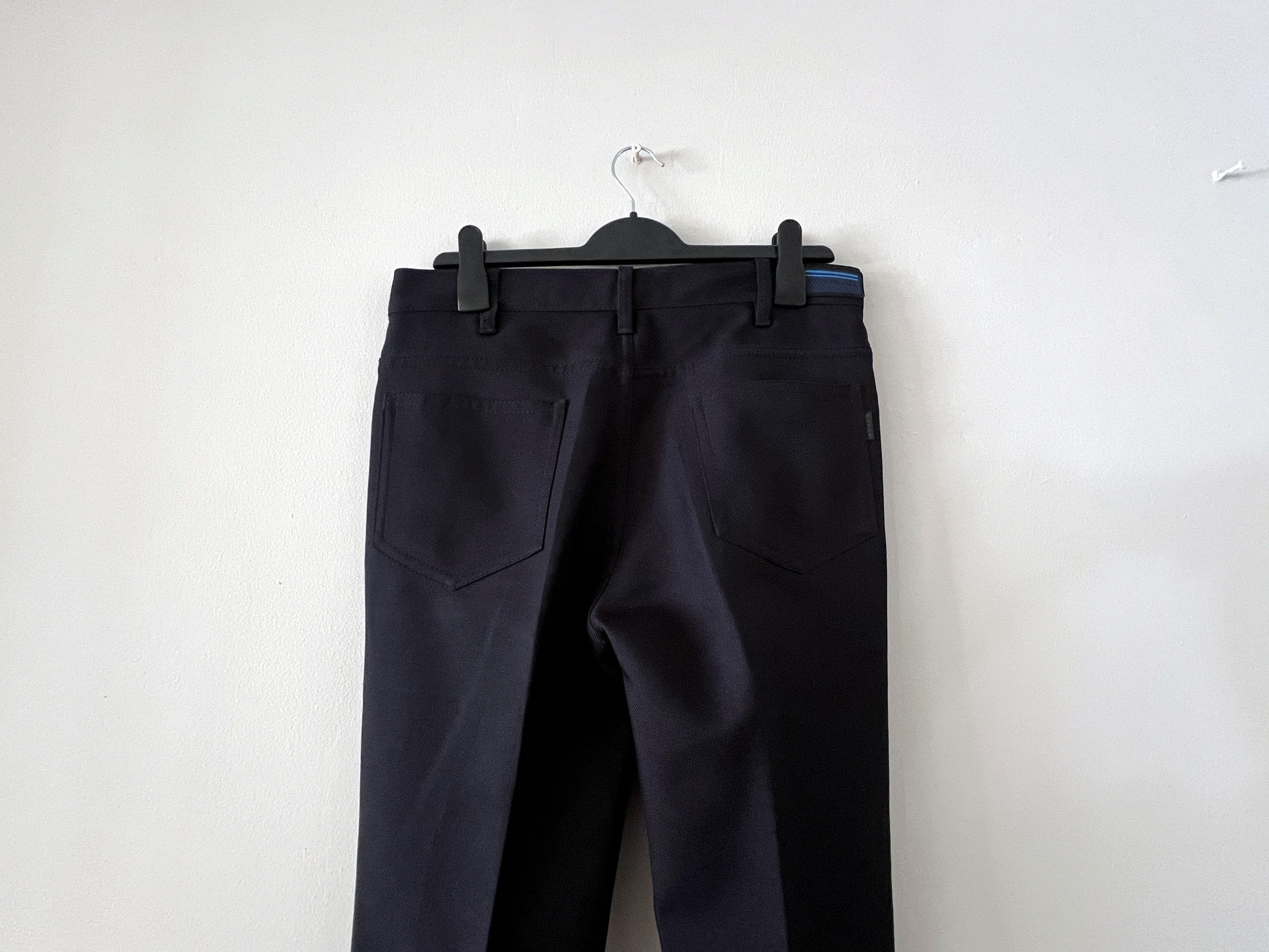 Prada Prada Runway Spring 2019 Blue twill flare pant Size US 30 / EU 46 - 6 Thumbnail