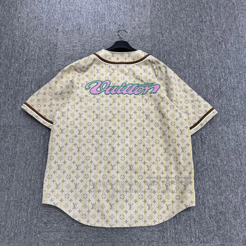 Louis Vuitton Louis Vuitton Nigo Embroidered Baseball Jersey. Size US L / EU 52-54 / 3 - 2 Thumbnail