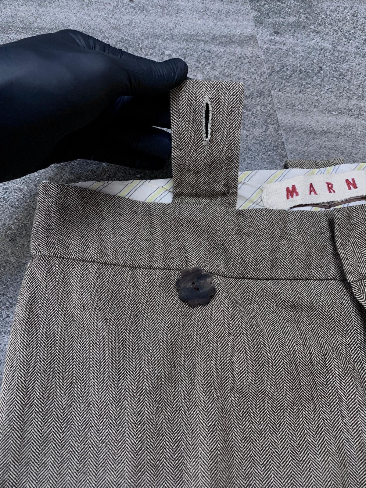 Marni Wideleg Cropped Wool Blend Trousers Size US 30 / EU 46 - 7 Thumbnail