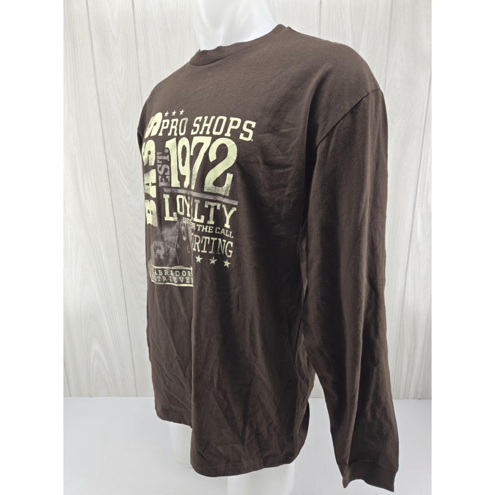 Bass Pro Shops VINTAGE Bass Pro Shops Adult Mens XL Long Sleeve T-Shirt Brown 1972 Fishing Logo Large Size US XL / EU 56 / 4 - 4 Thumbnail