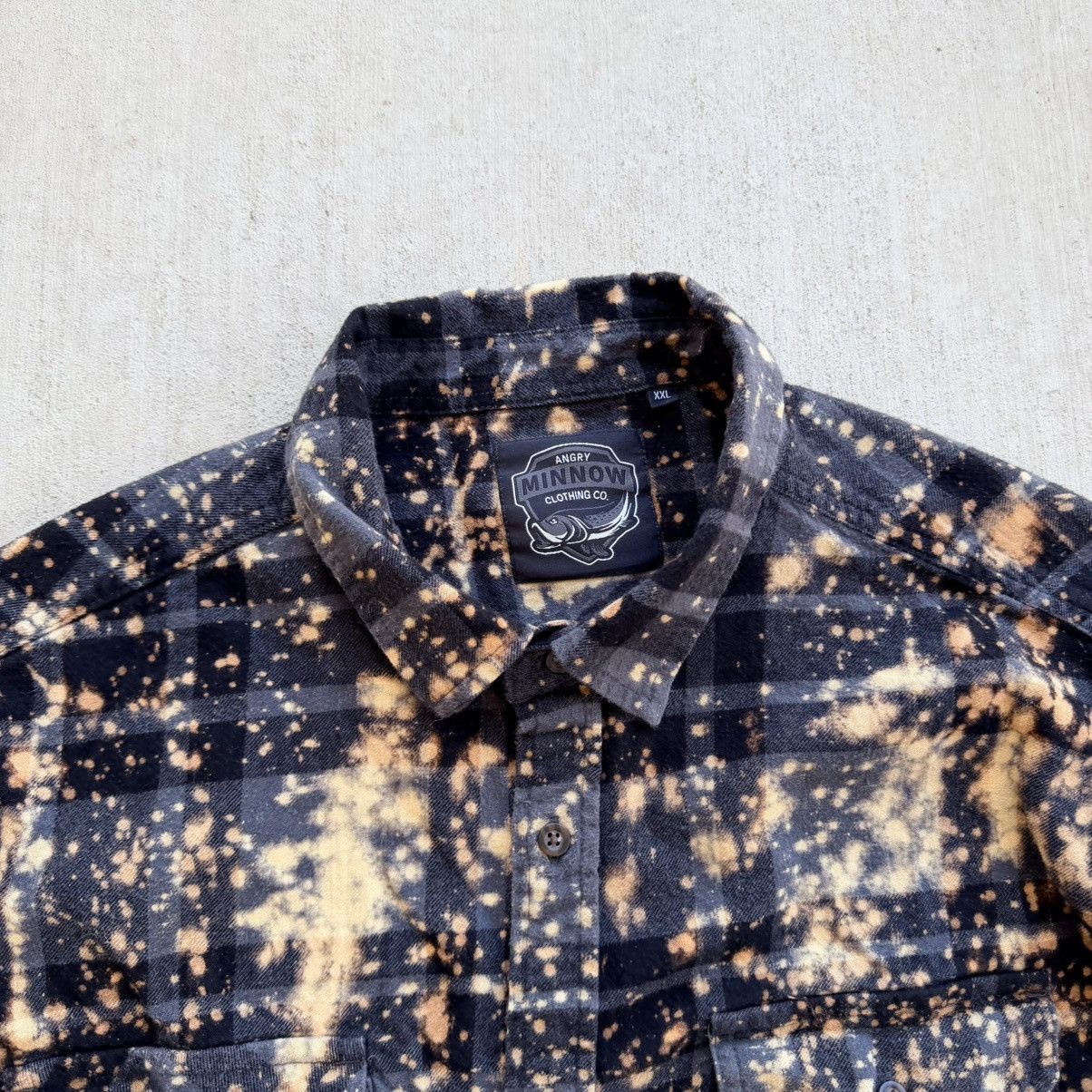 Other Angry Minnow Flannel Shirt Men Size 2XL Bleach Splatter Size US XXL / EU 58 / 5 - 3 Thumbnail
