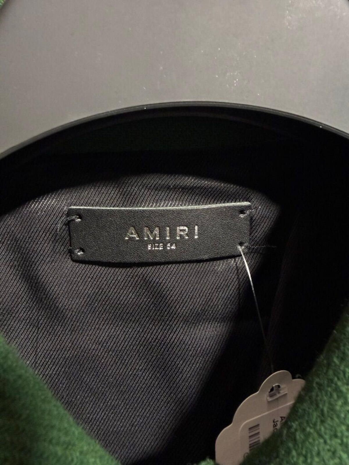 Amiri Amiri Bone Skeleton Varsity Jacket Green/White Sz. L Size ONE SIZE - 4 Thumbnail