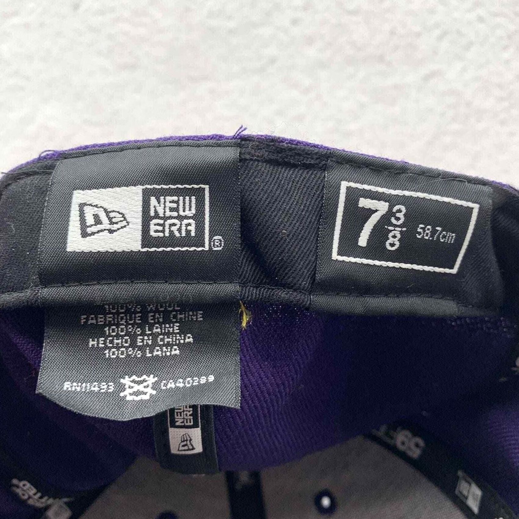 New Era Clemson Tigers New Era Wool Hat Mens 7 3/8 NCAA Sports Paw Print 59Fifty Purple Casual Size ONE SIZE - 7 Thumbnail
