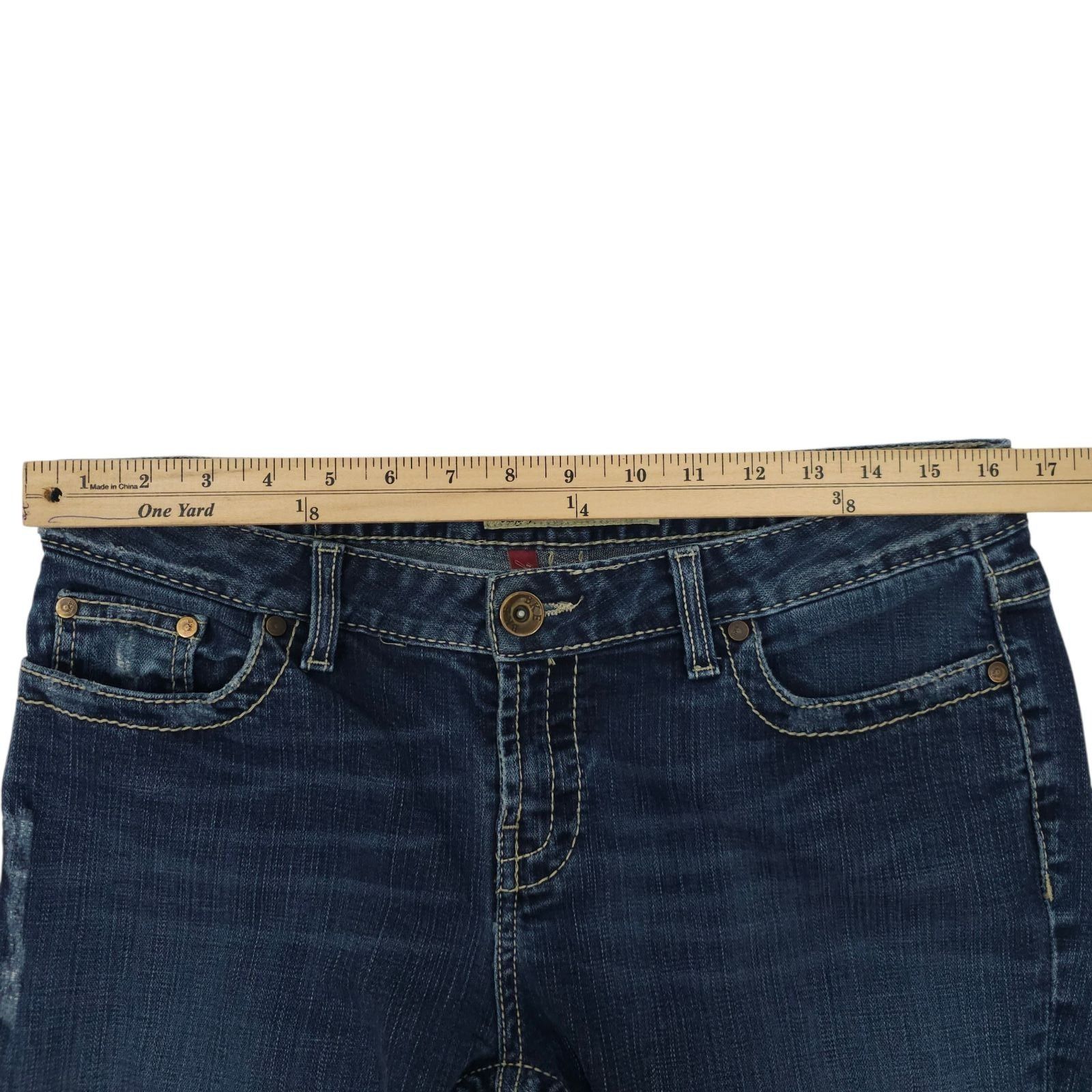 BKE BKE Kate Bootcut Jeans 30 Stretch Regular Mid Rise Dark Wash Size 33" - 3 Thumbnail