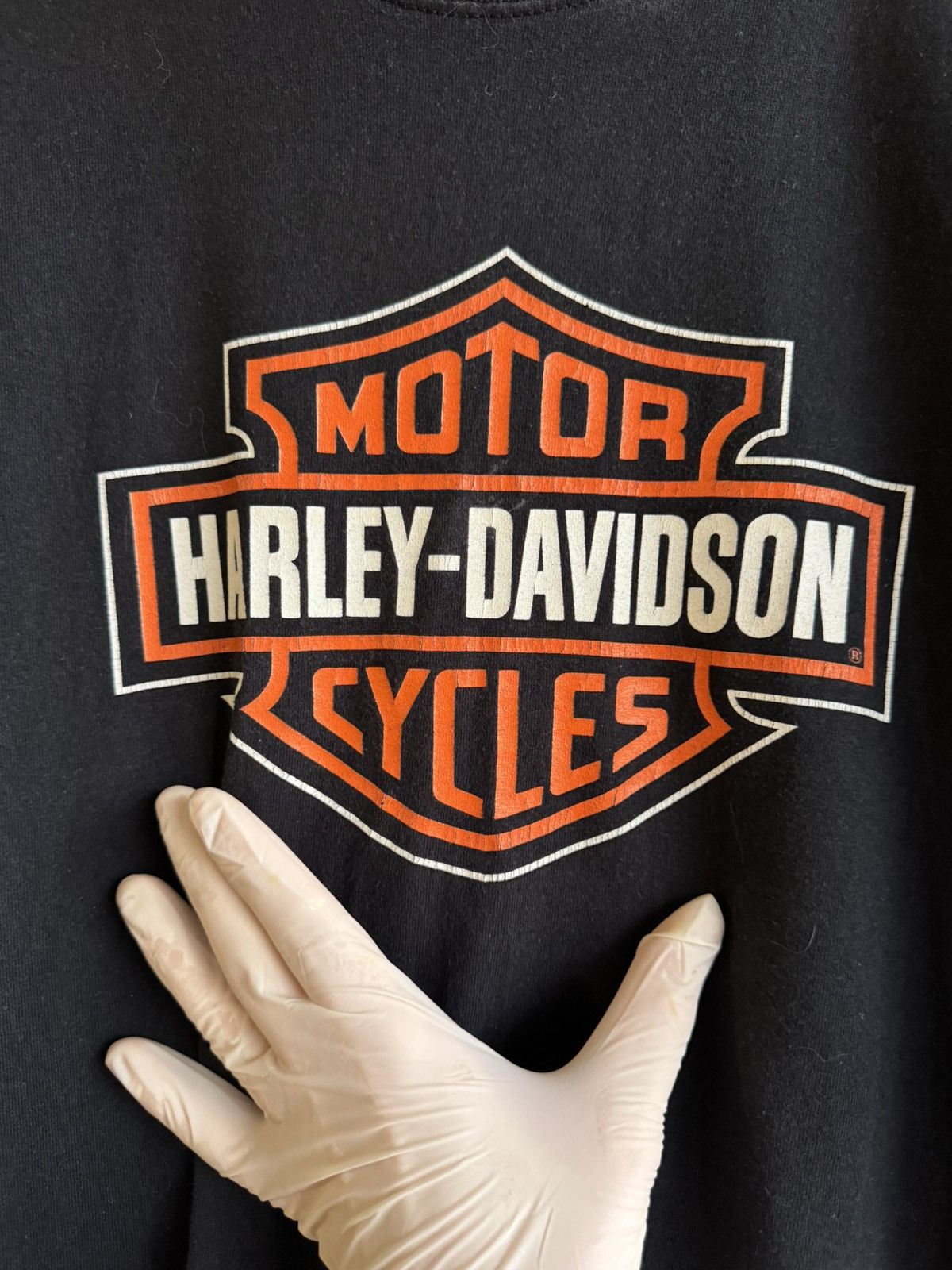 Harley Davidson 🇺🇸Vintage Harley Davidson made in USA tshirt Eange Logo Size US XL / EU 56 / 4 - 6 Thumbnail