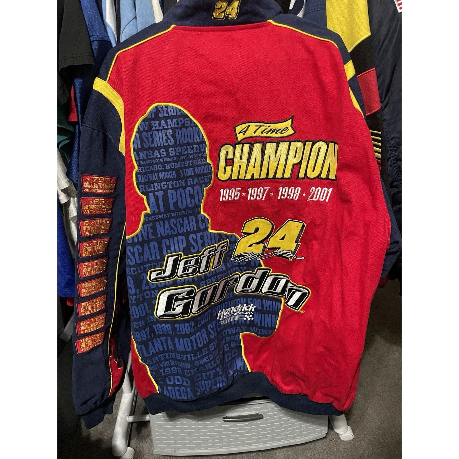 JH Design Size 3XL-Jeff Gordon Jacket Champion NASCAR JH Design Racing Size US XXL / EU 58 / 5 - 2 Thumbnail