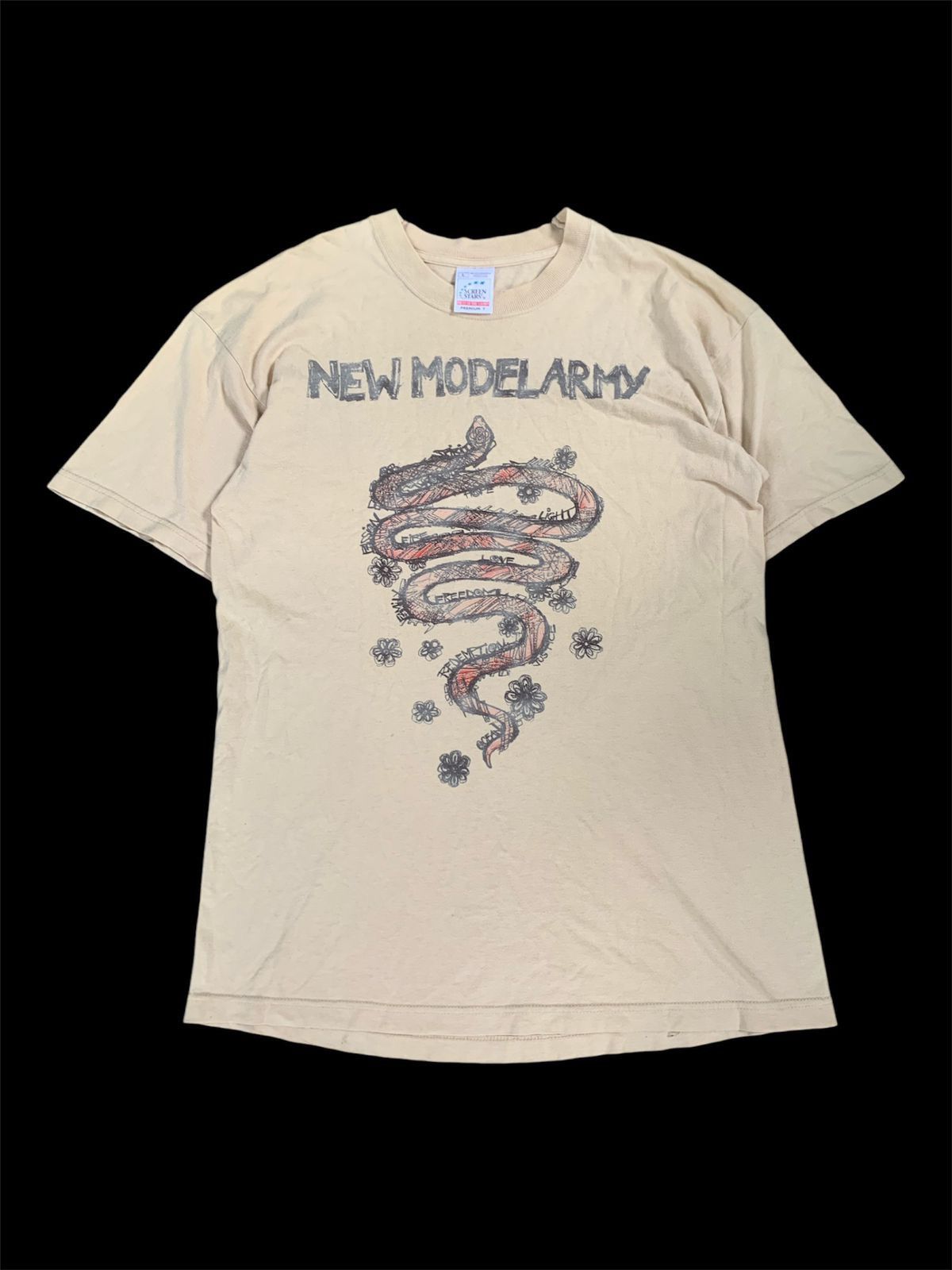 Band Tees × Vintage Vintage Late 90s New Model Army Band Tee Size US L / EU 52-54 / 3 - 1 Thumbnail