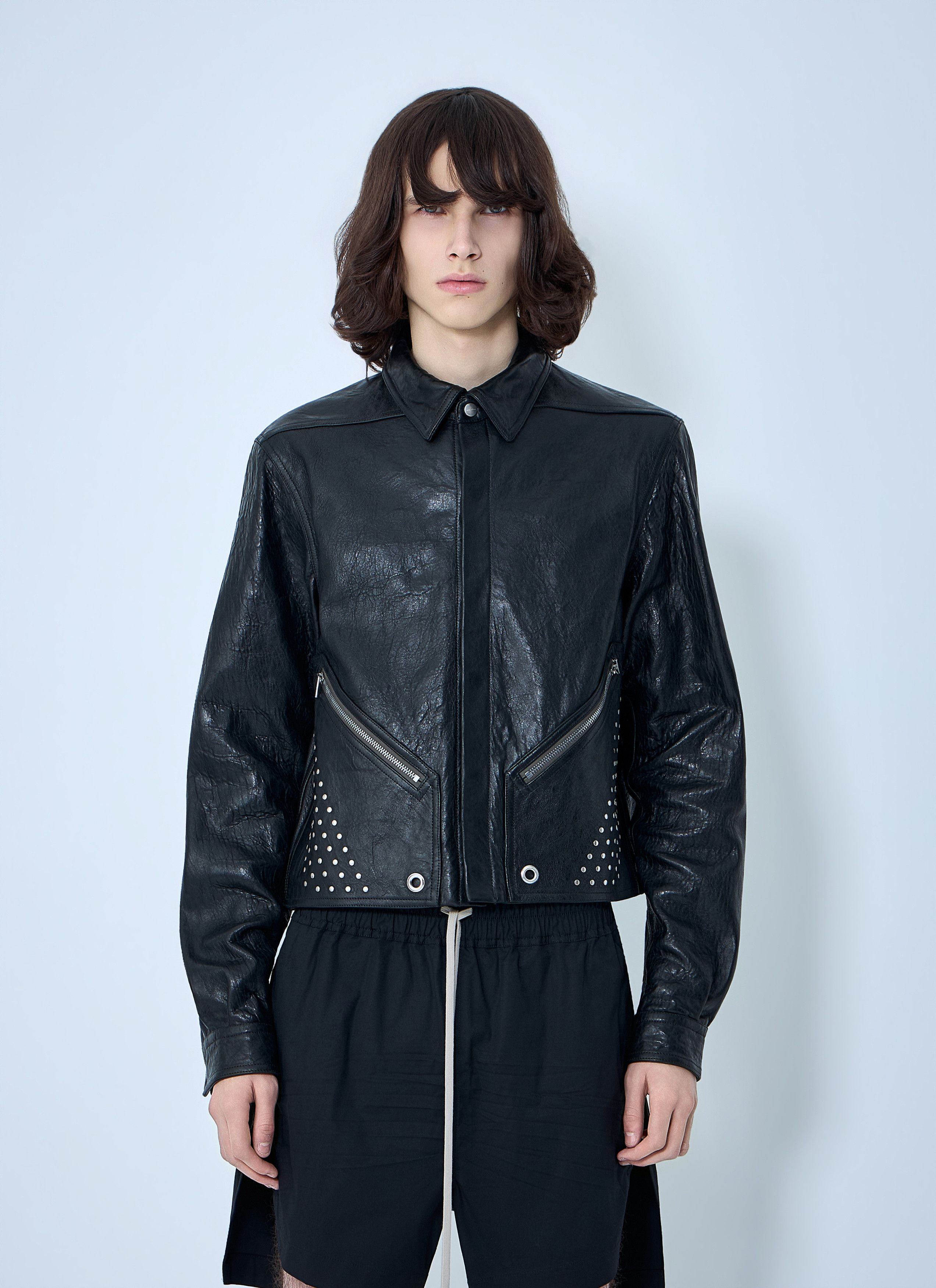 Rick Owens Studded Leather Jacket Size US M / EU 48-50 / 2 - 1 Thumbnail