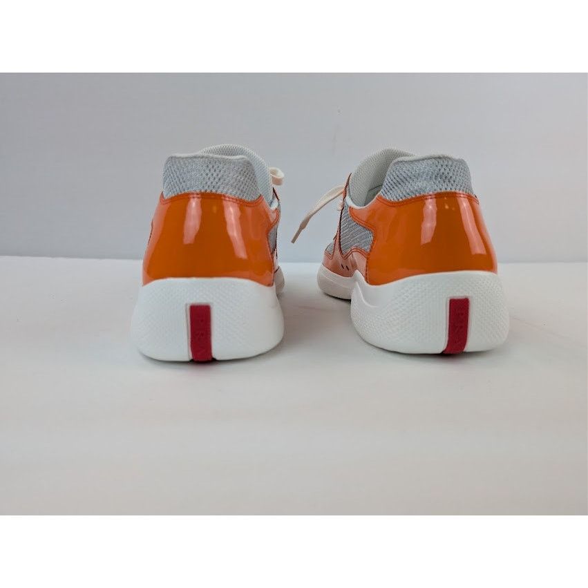 Prada o1rshd1 America's Cup Vernice Bike Sneakers in Papaya Arge Size US 9 / EU 42 - 11 Thumbnail