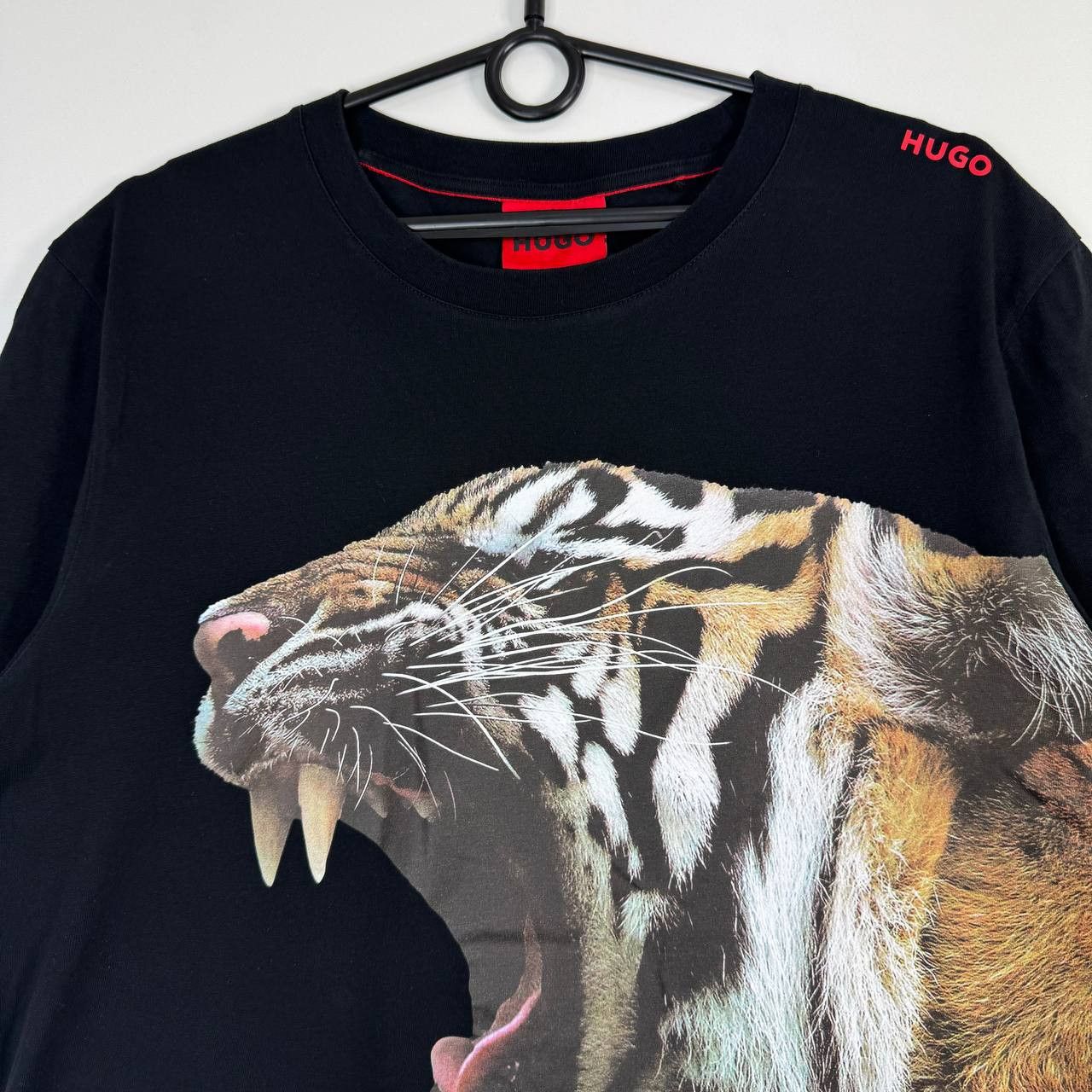 Hugo Hugo Tiger Graphic T-Shirt Black Mens Size L Size US L / EU 52-54 / 3 - 2 Thumbnail